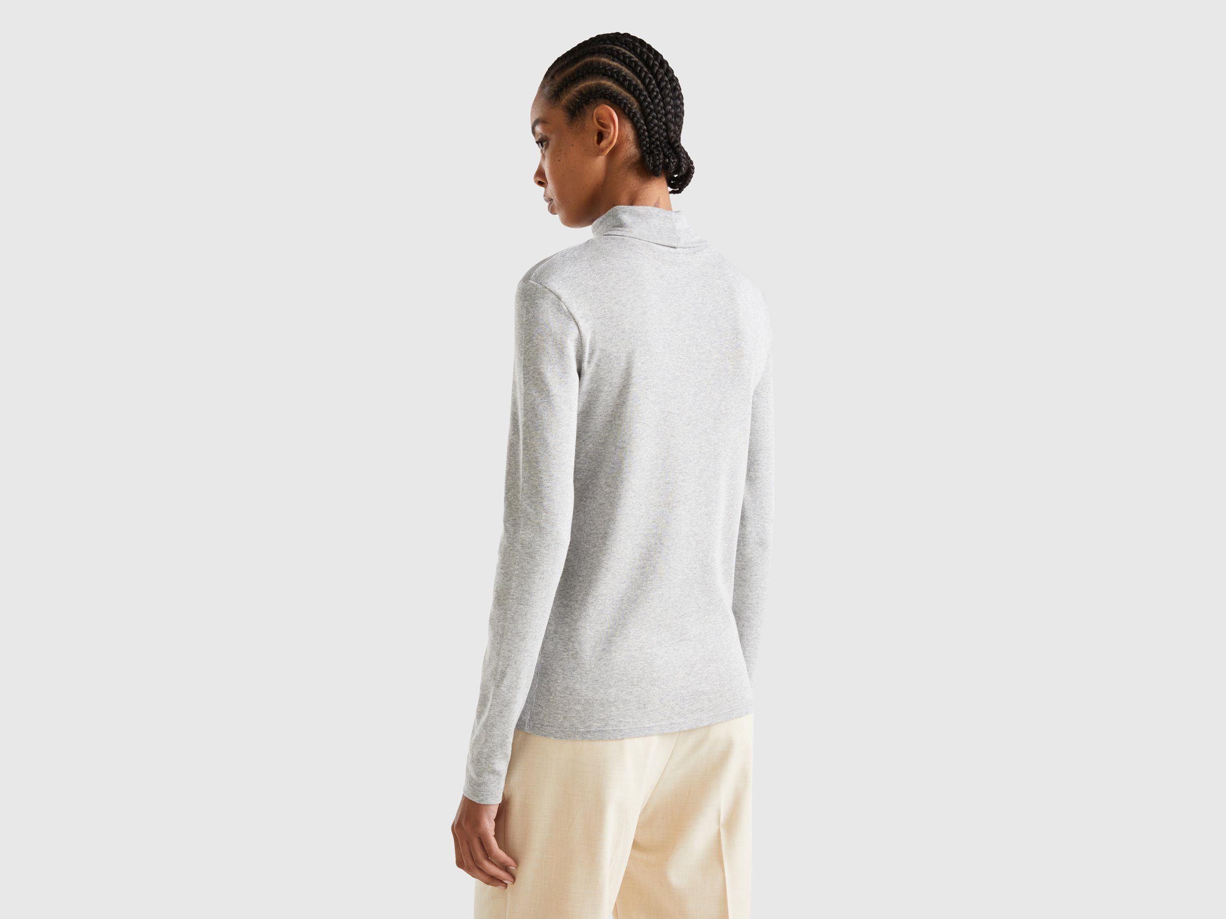 United Colors of Benetton Colshirt met merklabel