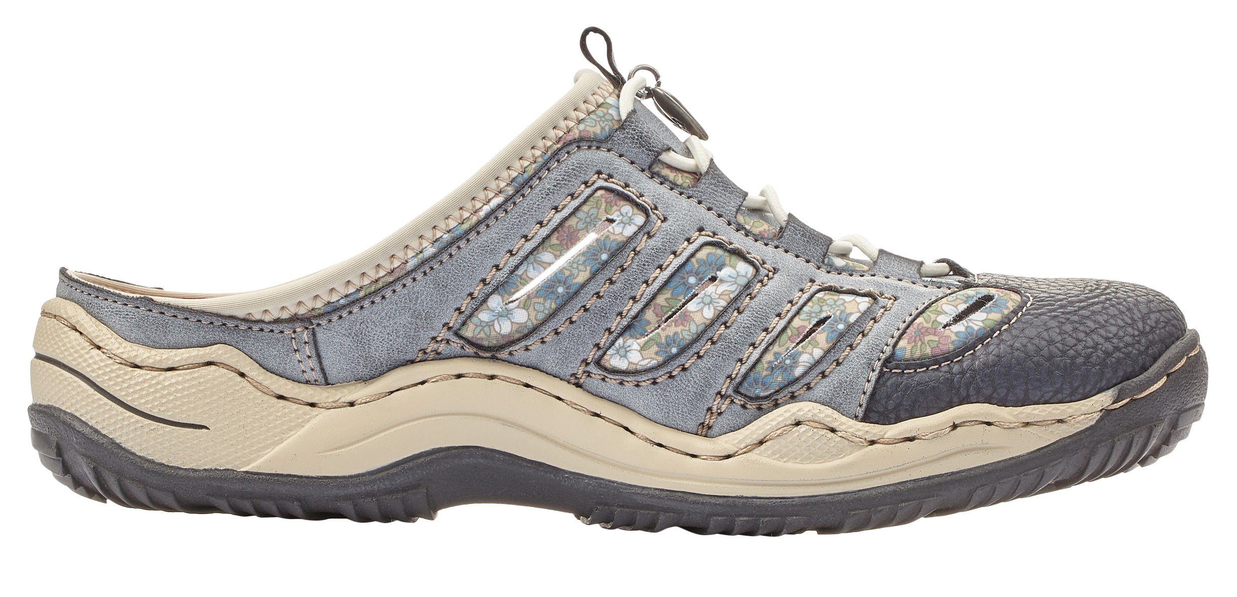 Rieker Clogs , sleehak, zomerschoen, pantoffels met slip-on