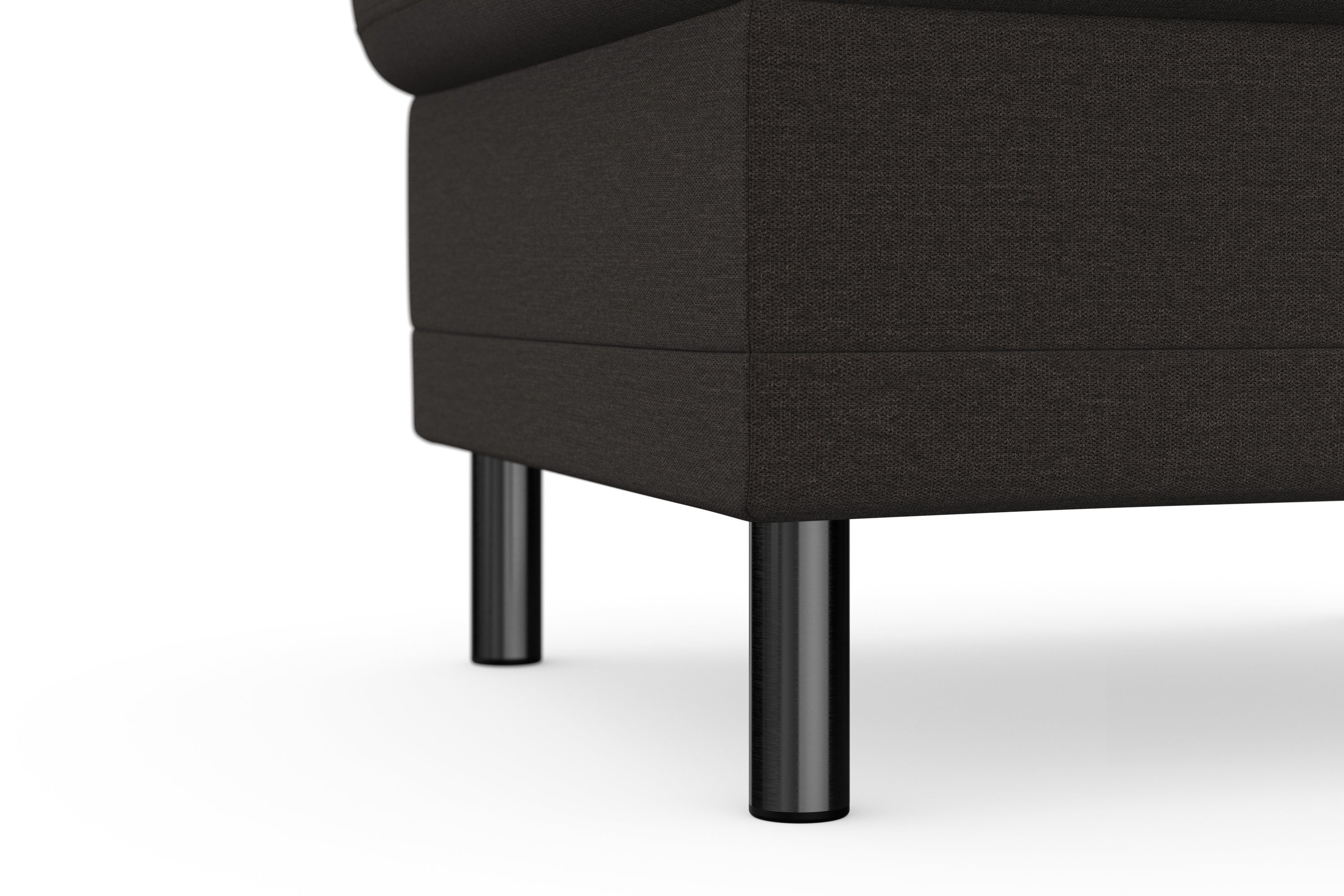 Places of Style Hocker met bergruimte Calando passend bij het bekleding van de calando-serie, ook met soft-clean bekleding