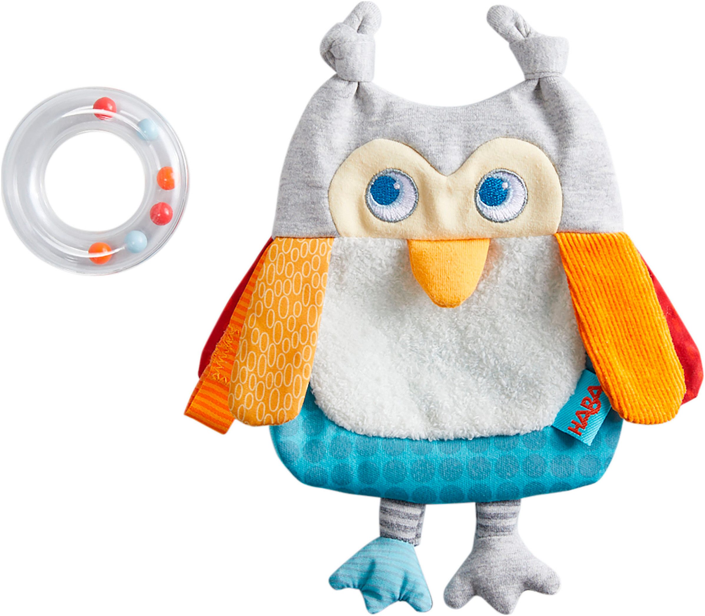 Haba Grijpspeeltje Ontdekkersdoek uil