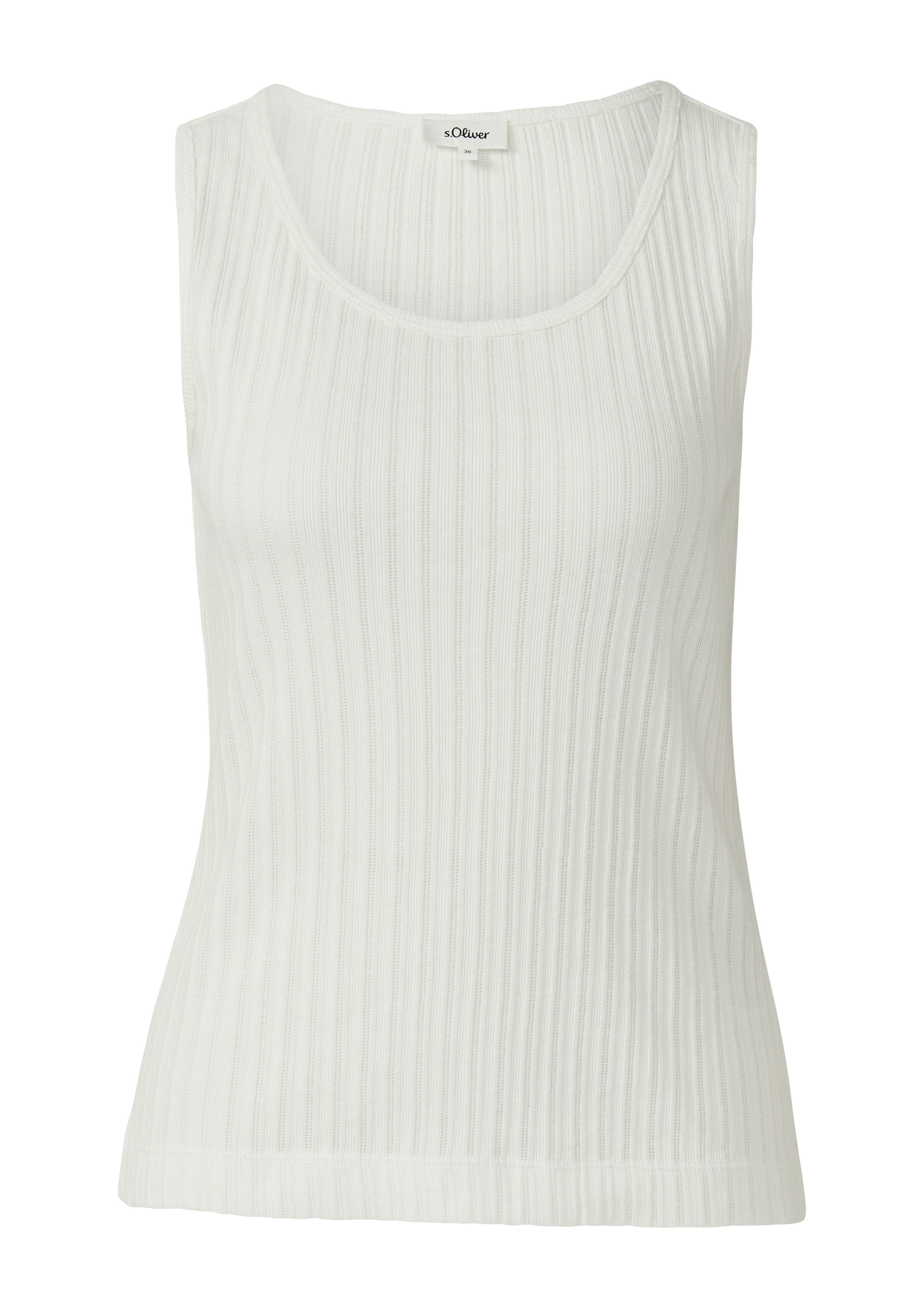 s.Oliver Gebreide top in rib-look