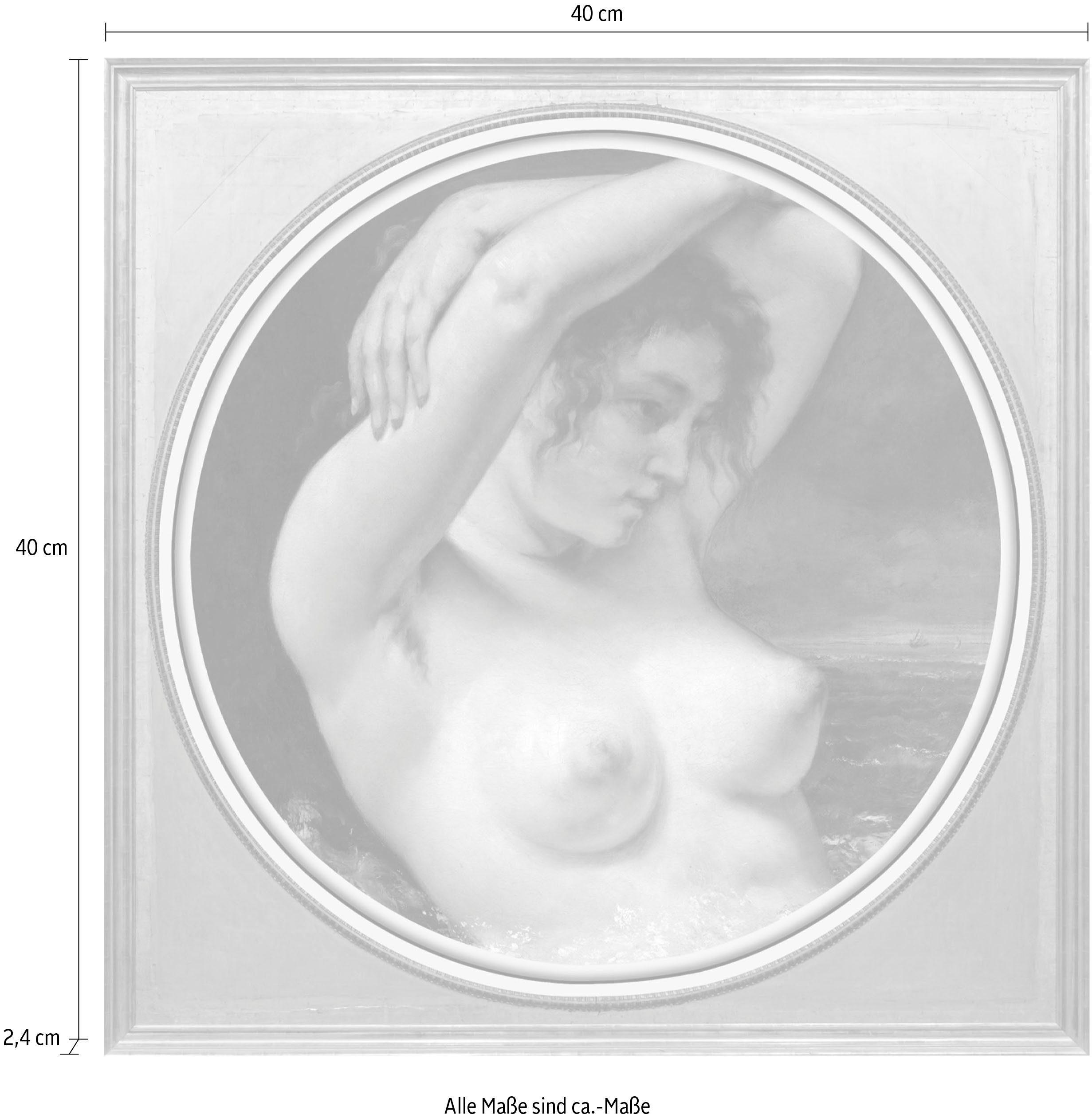 queence Artprint op acrylglas Naakte vrouw Fine Art-print in galeriekwaliteit