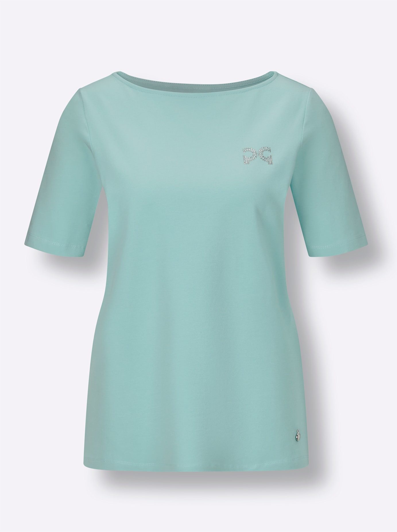 CREATION L PREMIUM Shirt met korte mouwen Pima-katoenen shirt (1-delig)