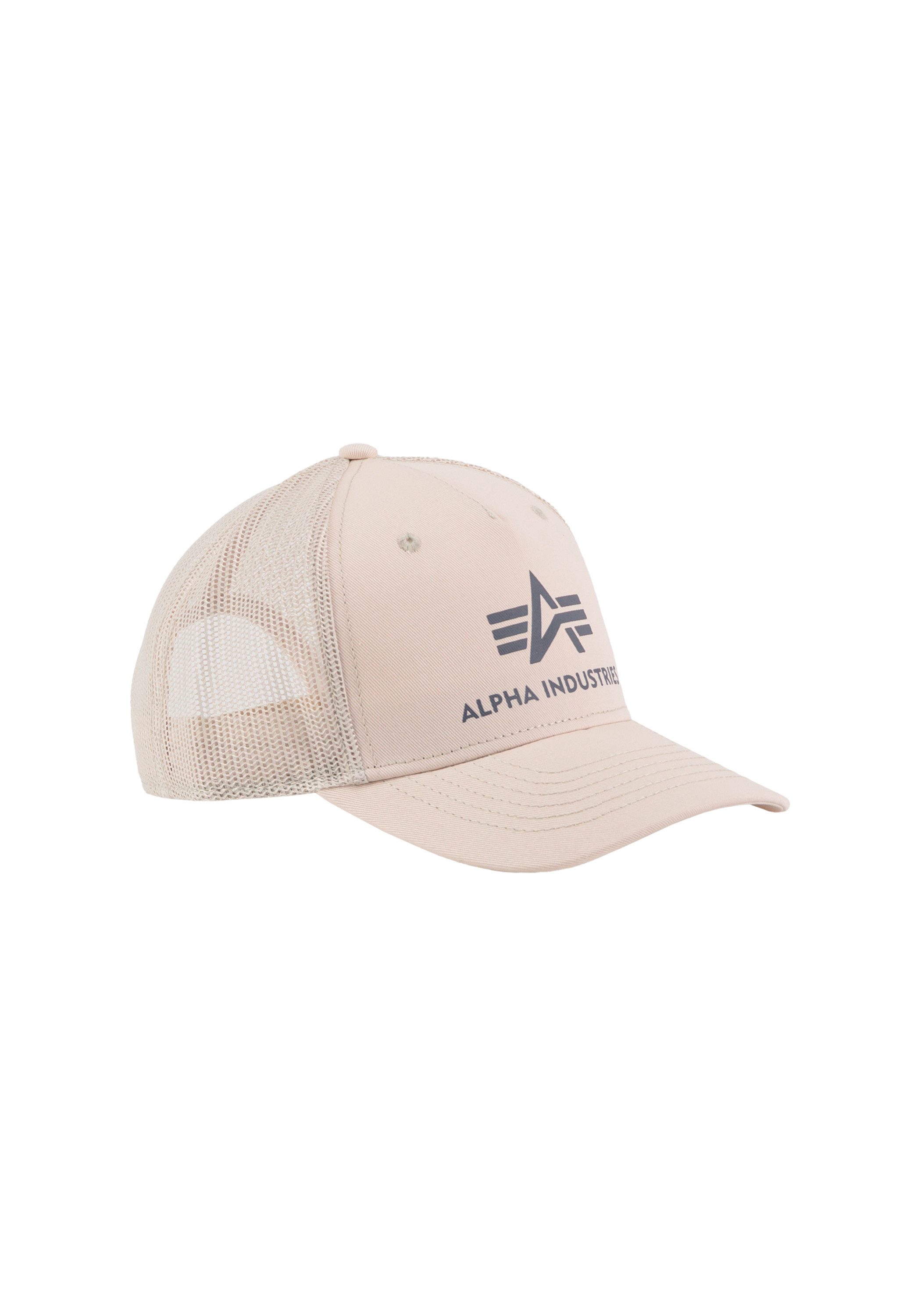 Alpha Industries Truckerpet ALPHA INDUSTRIES Accessoires - Headwear Basic Trucker Cap unisex caps maat Onesize wit