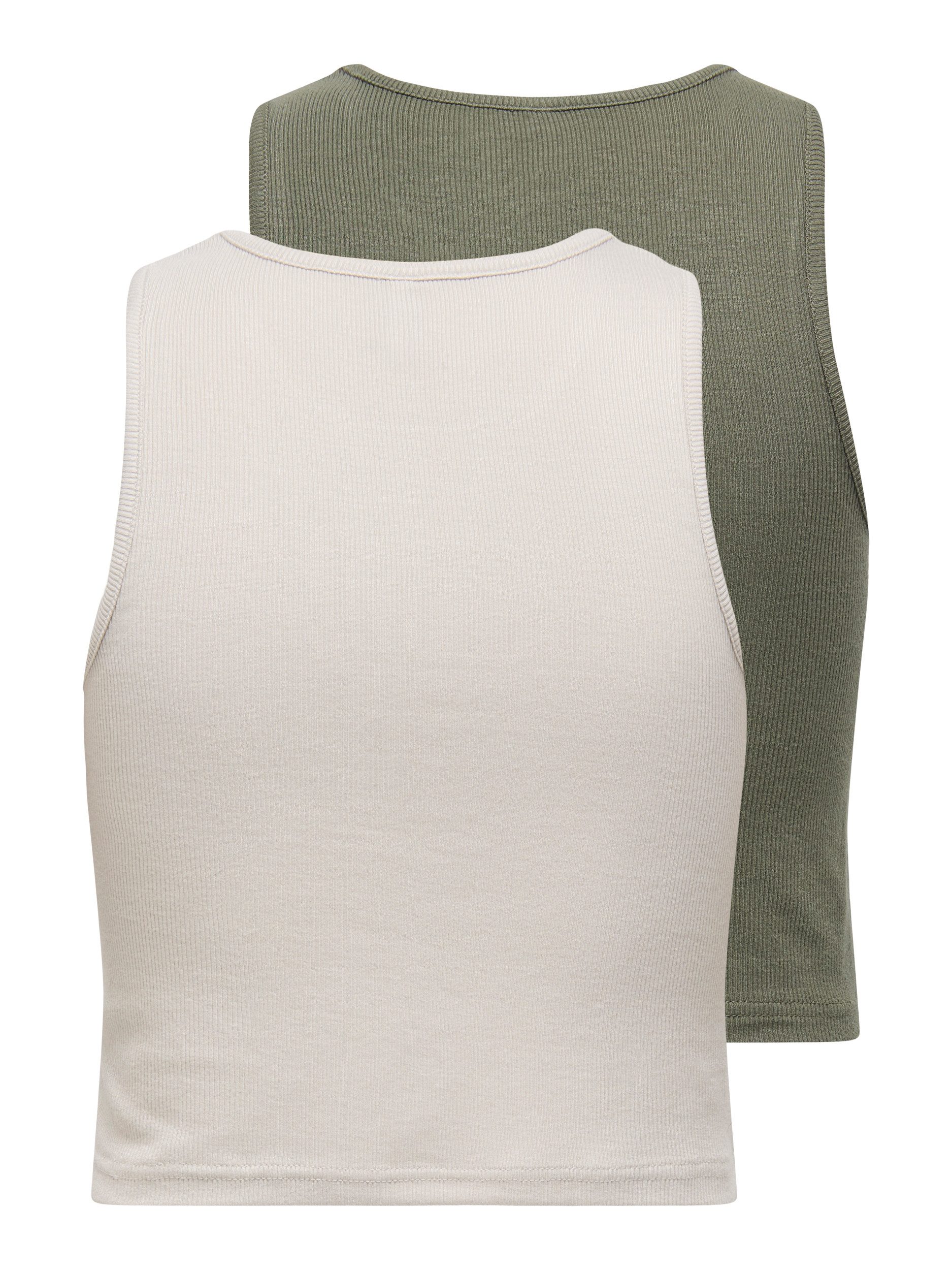 Only Crop-top ONLBELIA S/L CROP TOP CS JRS 2PACK (set, 2-delig)