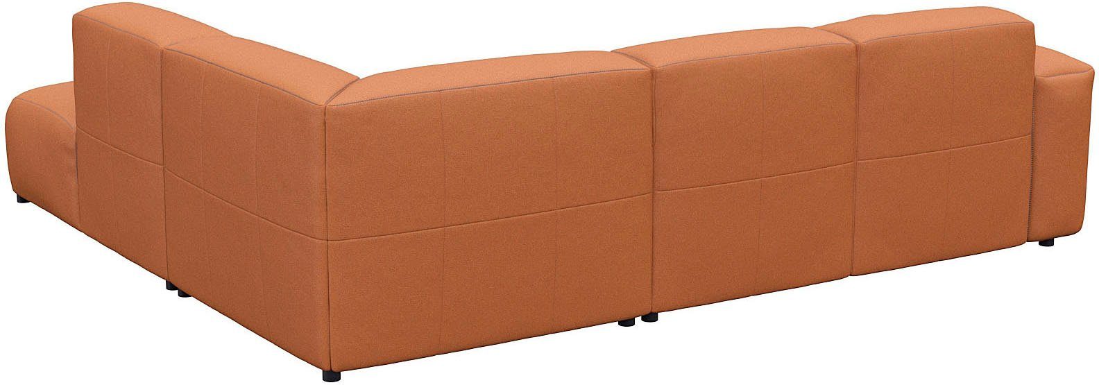 FLEXLUX Hoekbank Lucera, super zitcomfort door koudschuim in de zitting, L-vorm