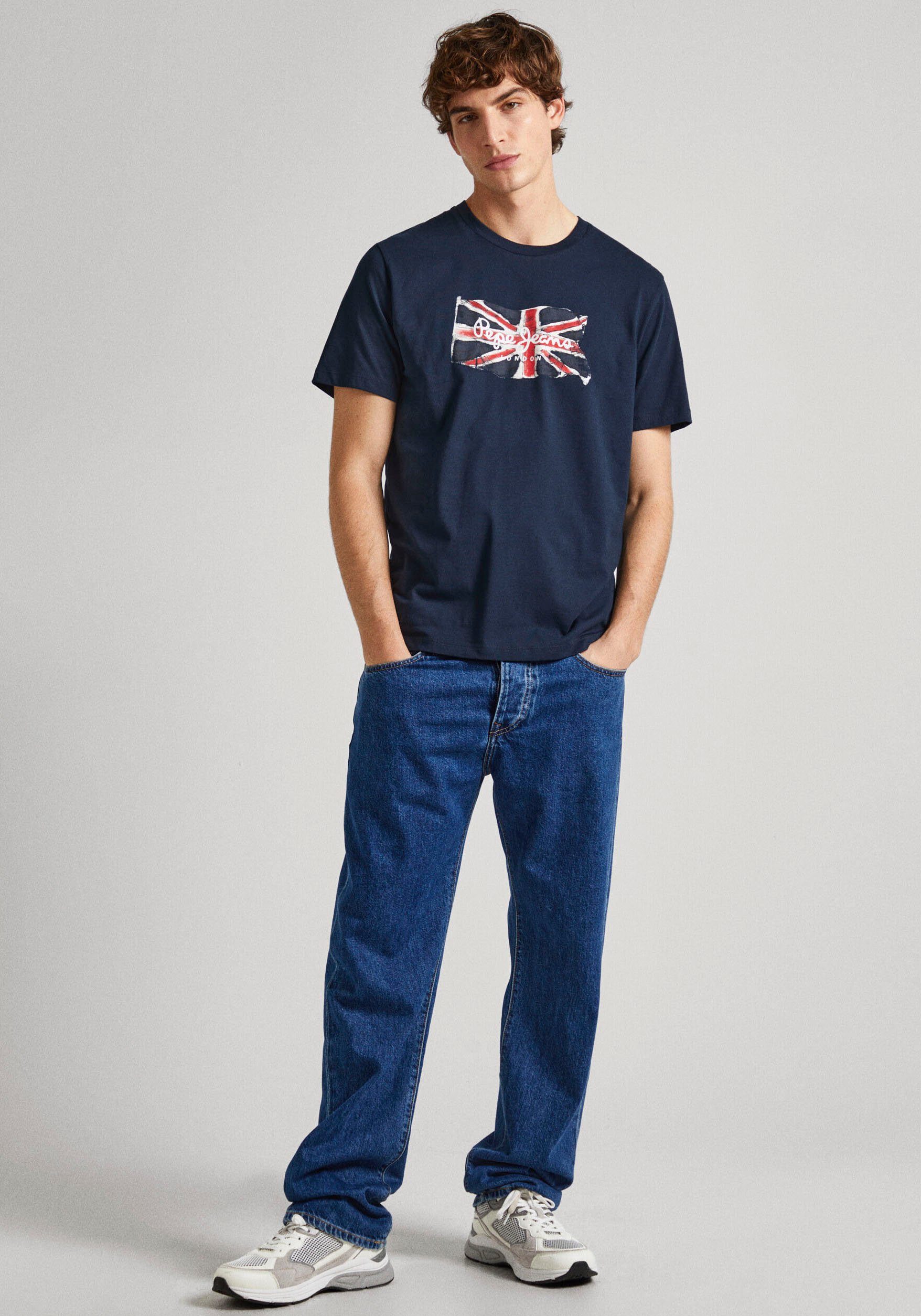 Pepe Jeans T-shirt CLAG met grote logoprint