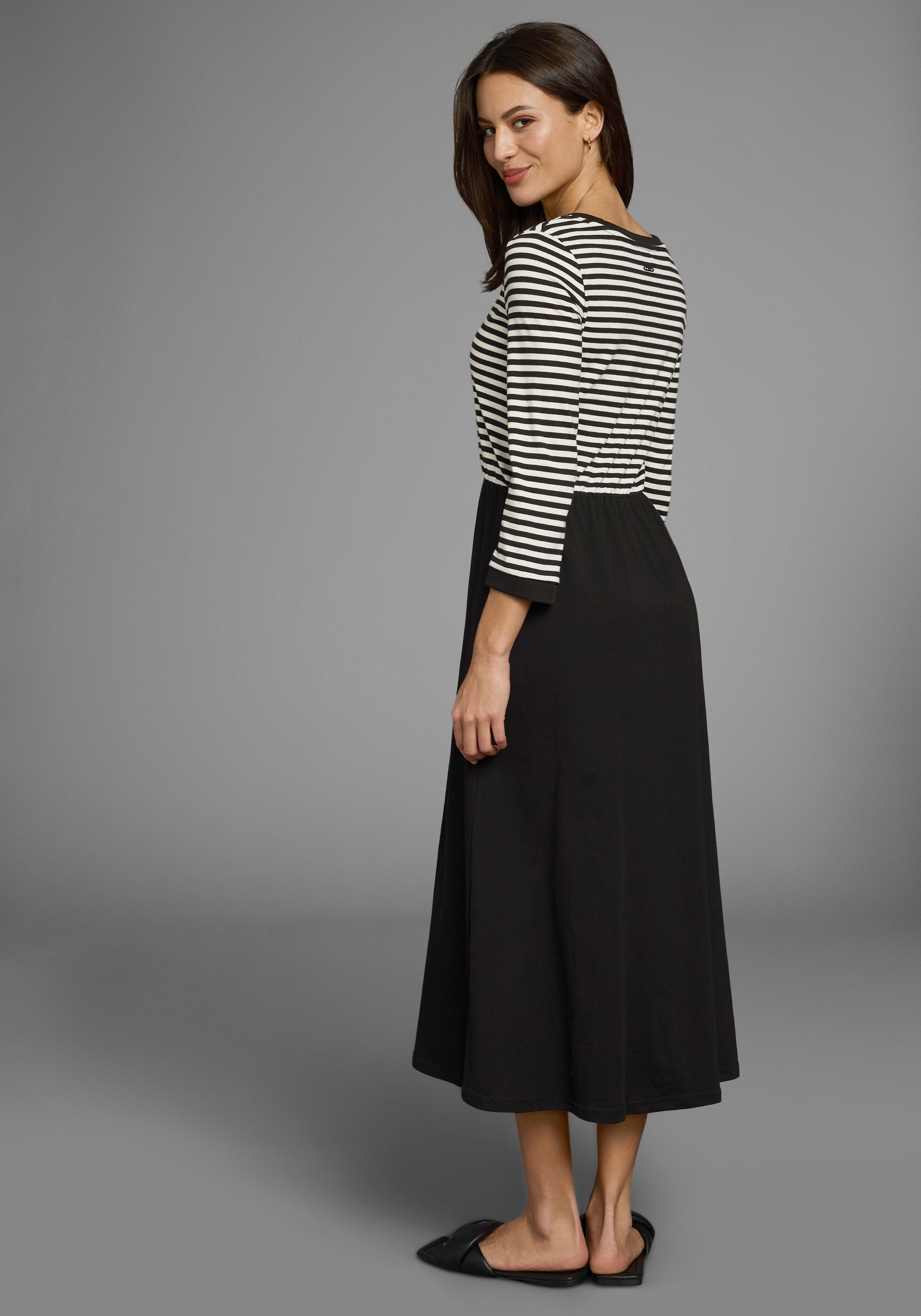 Laura Scott 2-in-1-jurk met streepdesign - nieuwe collectie