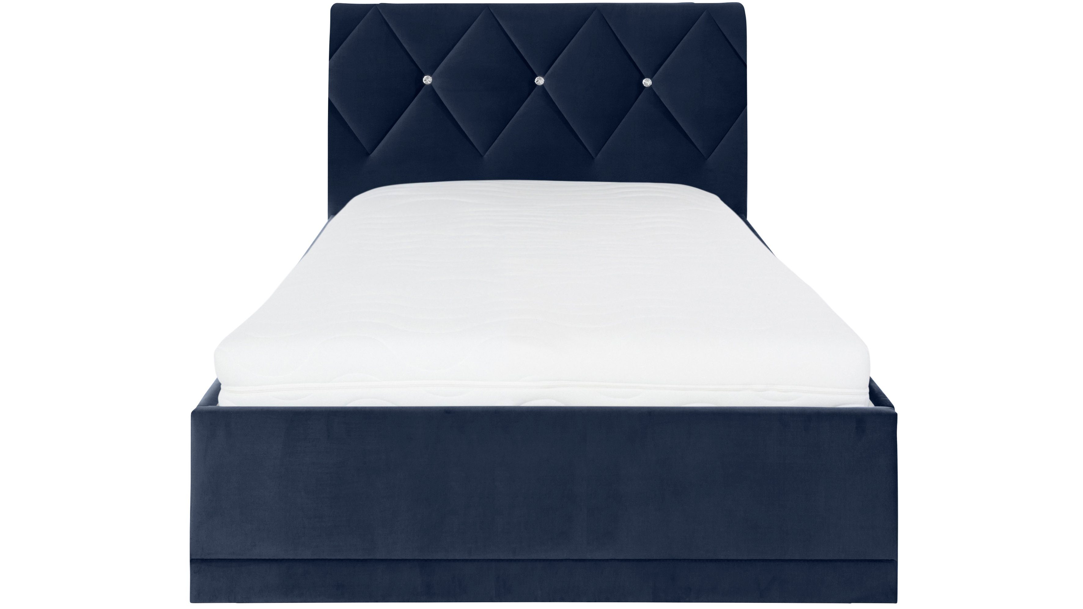 Westfalia Polsterbetten Gestoffeerd bed ADAMAS ook met bedlade, knoopdetails met stras