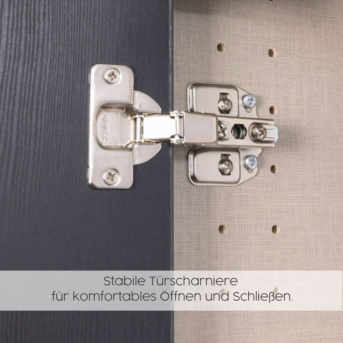 rauch Draaideurkast Kledingkast kast garderobe garderobekast LAMELLA elegante lamellenplaat in 3d akoestisch paneel uiterlijk made in germany