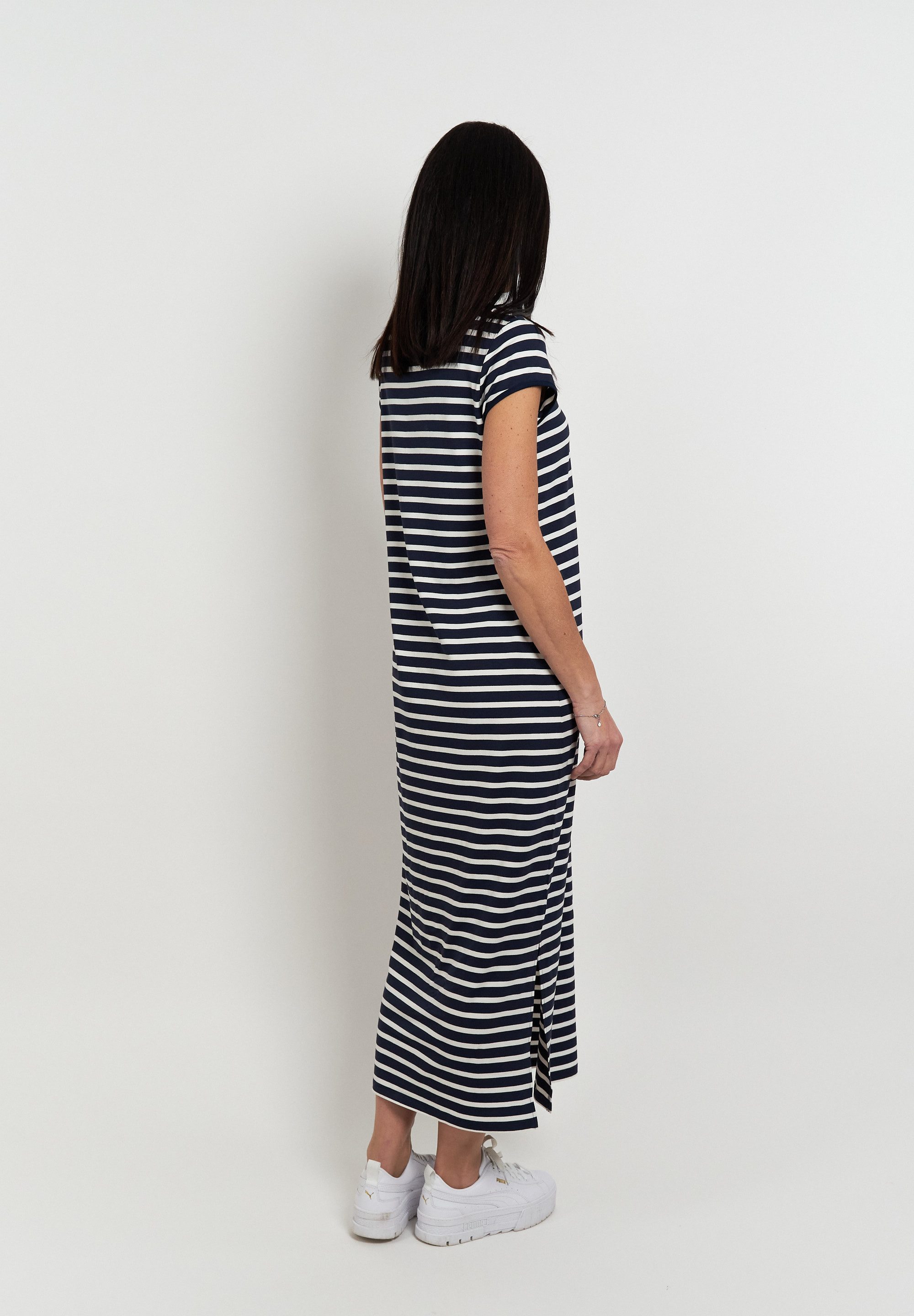 Seidel Moden Zomerjurk lang, met streepdesign, made in germany