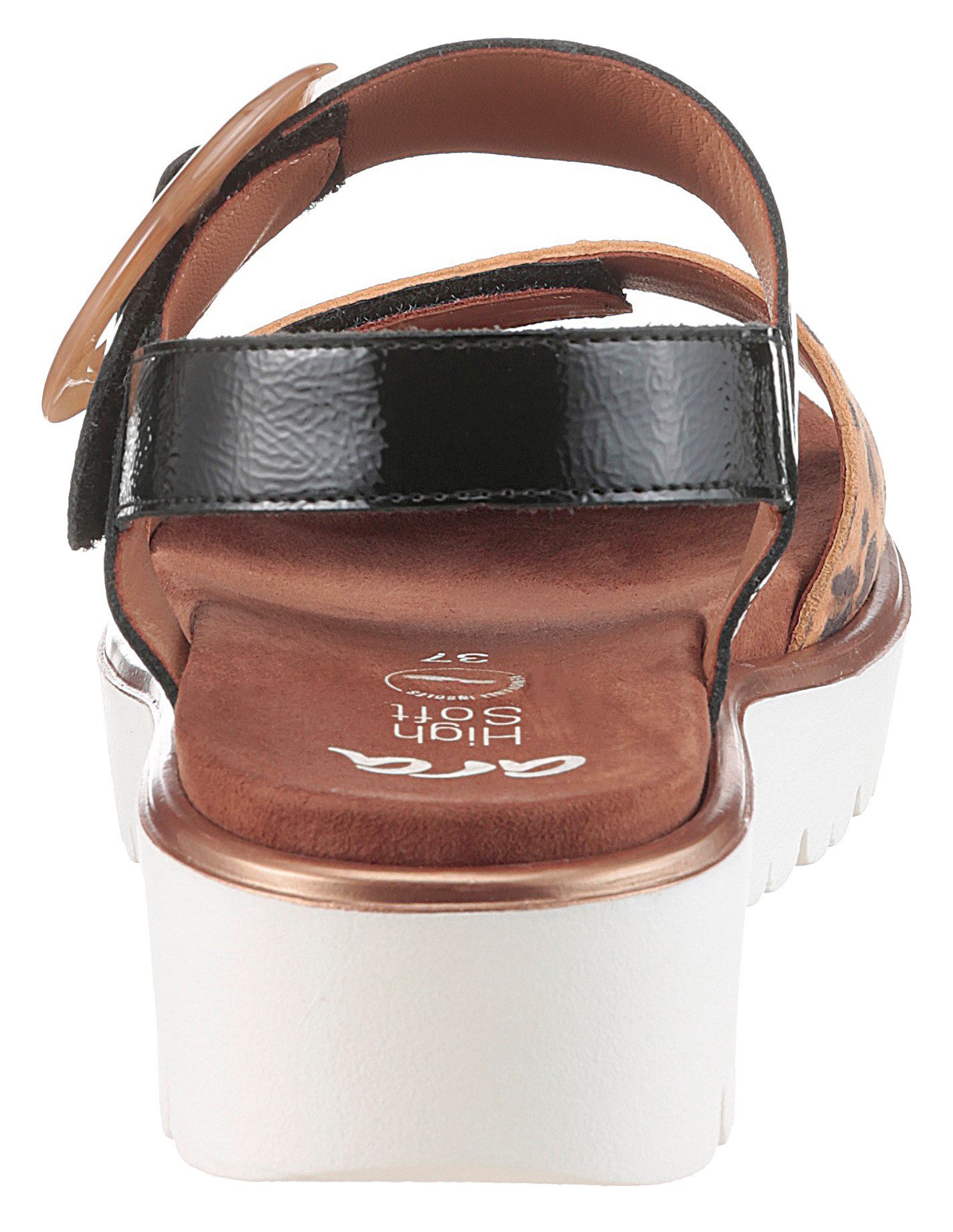 Ara Sleehaksandaaltjes Bilbao , sleehaksandaal, comfortabele schoen met klittenbandsluitingen, g-breedte