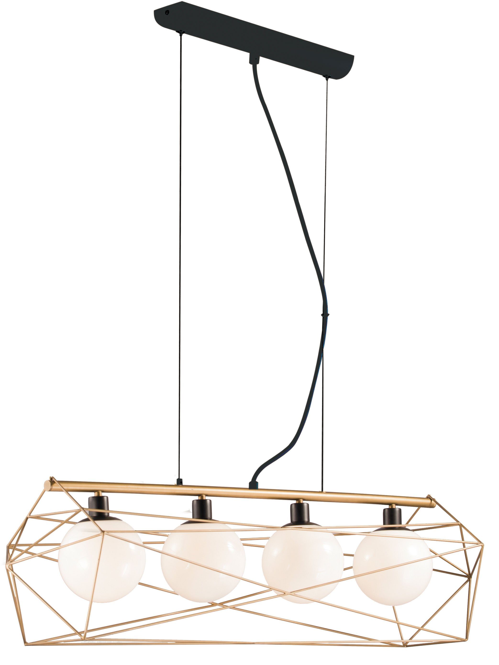 ECO-Light ABRAXAS I-ABRAXAS-S4 ORO Pendellamp E27 240 W Goud, Zwart