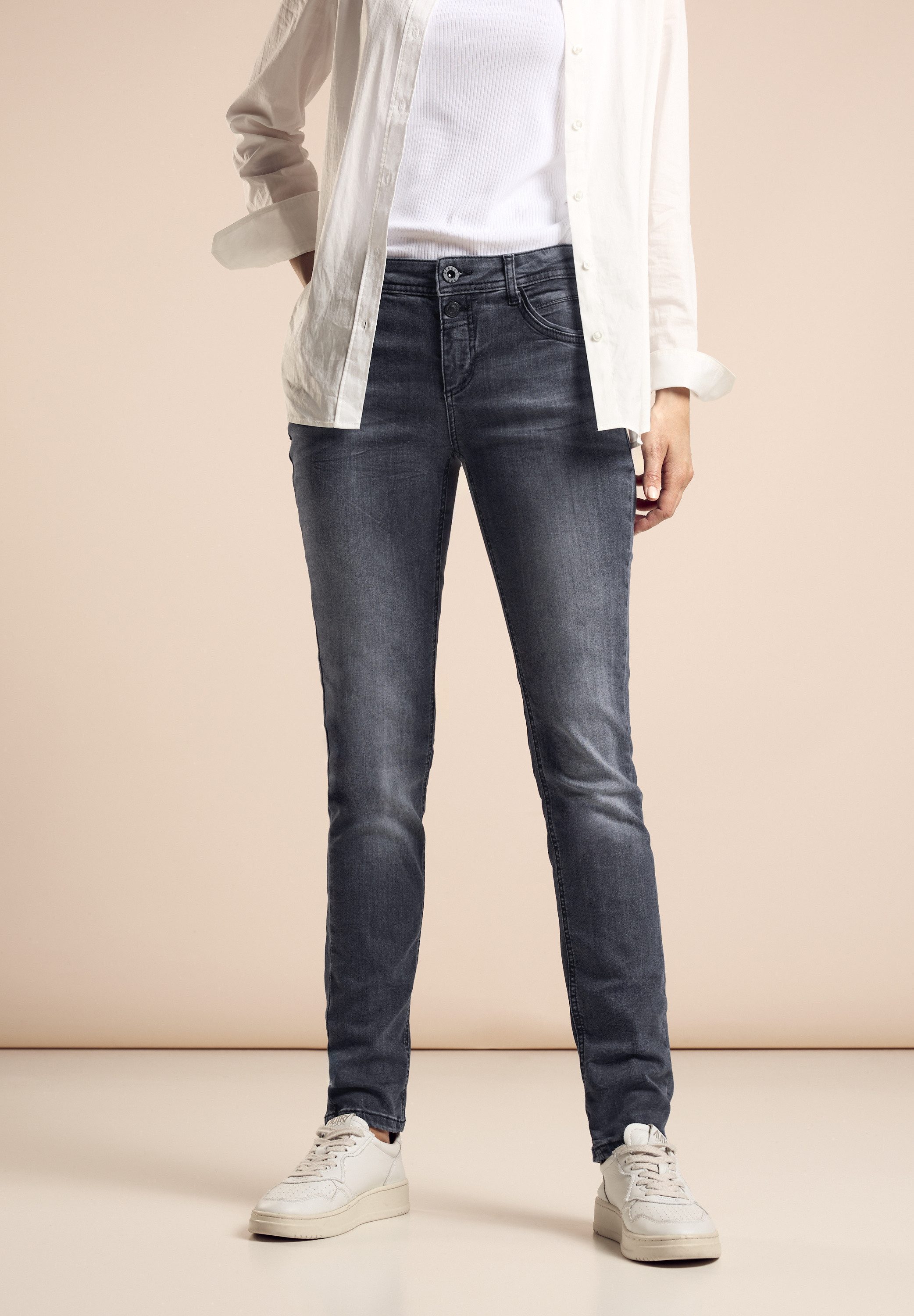 STREET ONE Slim fit jeans Jane met stretch