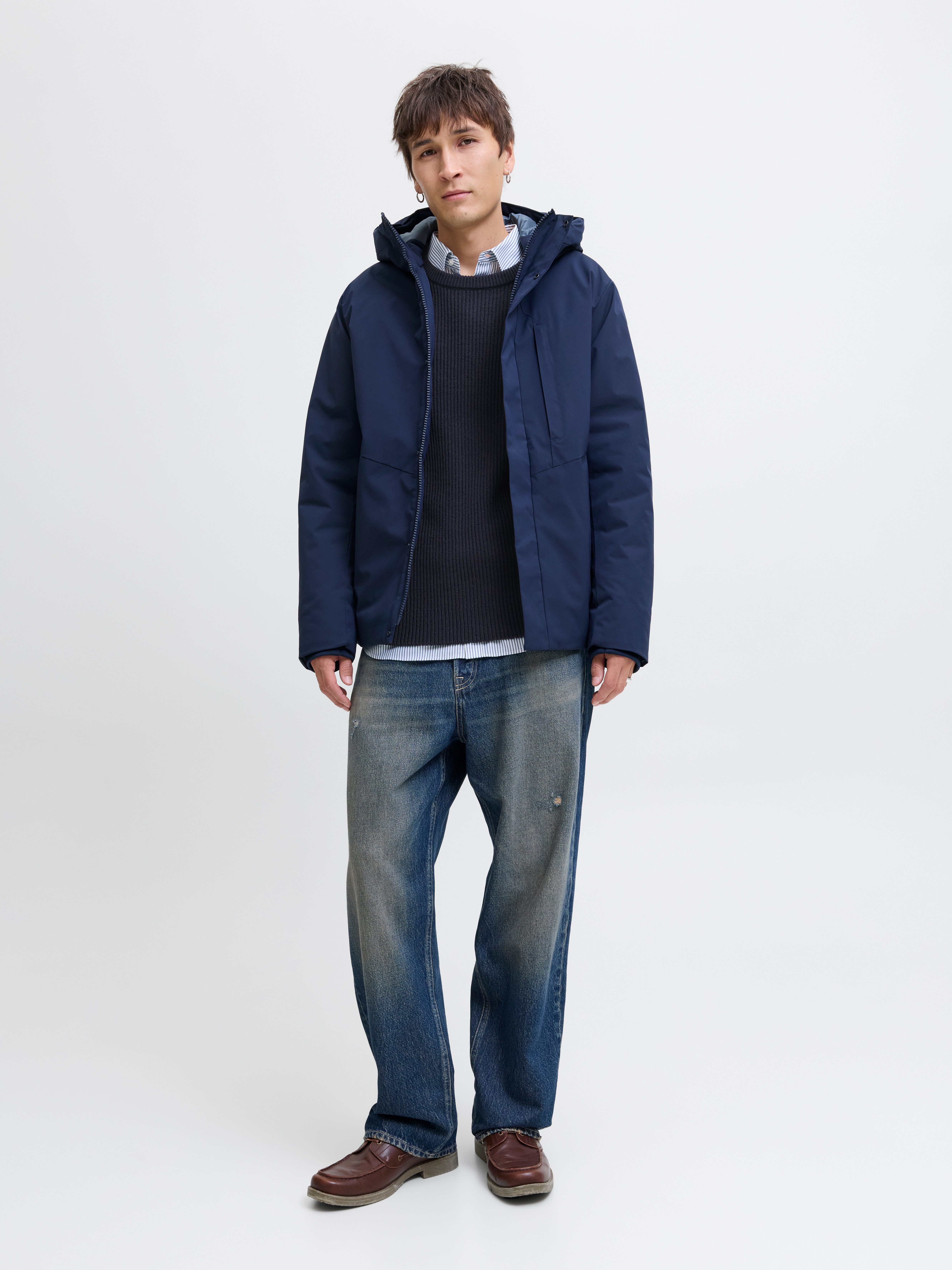 Jack & Jones Trui met ronde hals JJPANNEL KNIT CREW NECK AW25