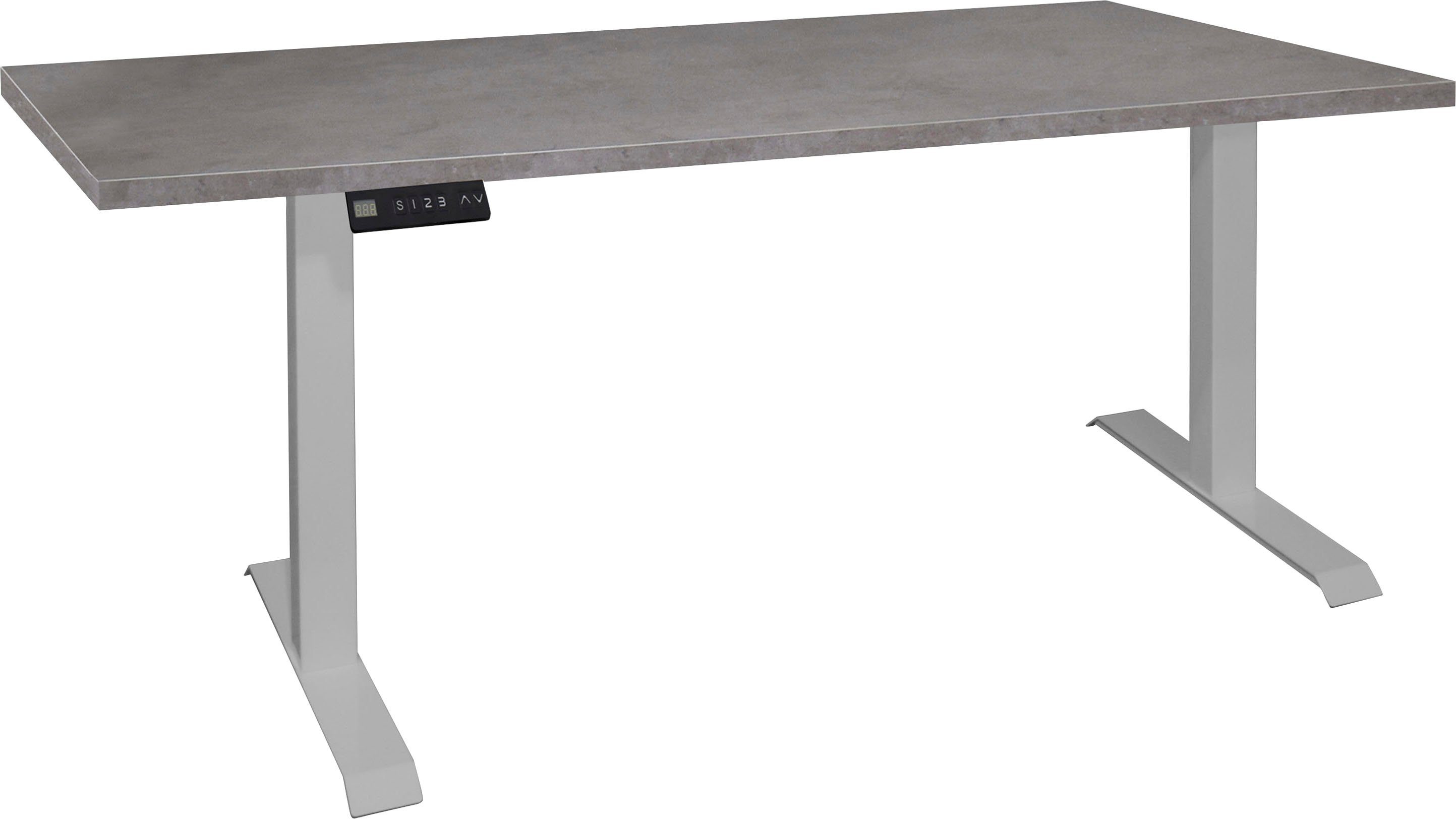 Mäusbacher Bureau Big System Office Breedte 180 cm, elektrisch in hoogte verstelbaar