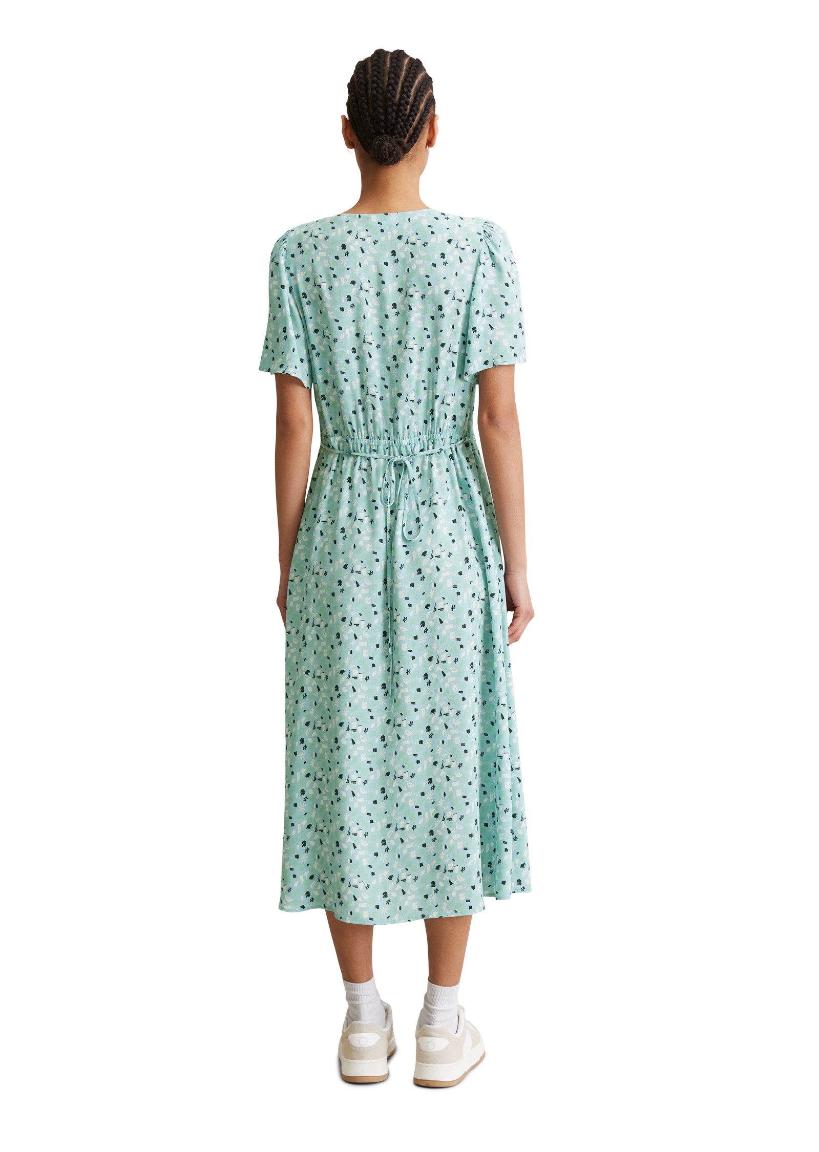 Marc O'Polo DENIM Zomerjurk met elastische taille en allover-print