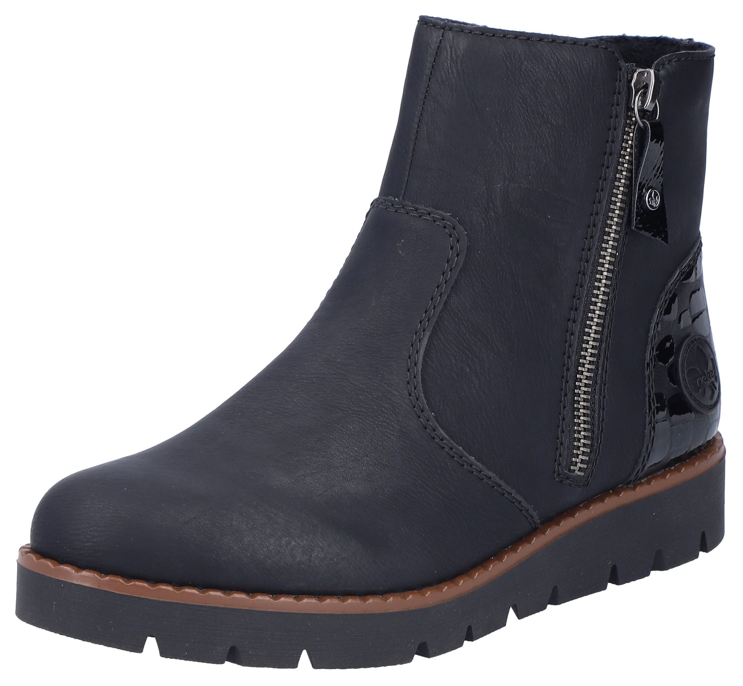 Rieker Boots zonder sluiting enkellaars, casual laarzen, met binnenrits