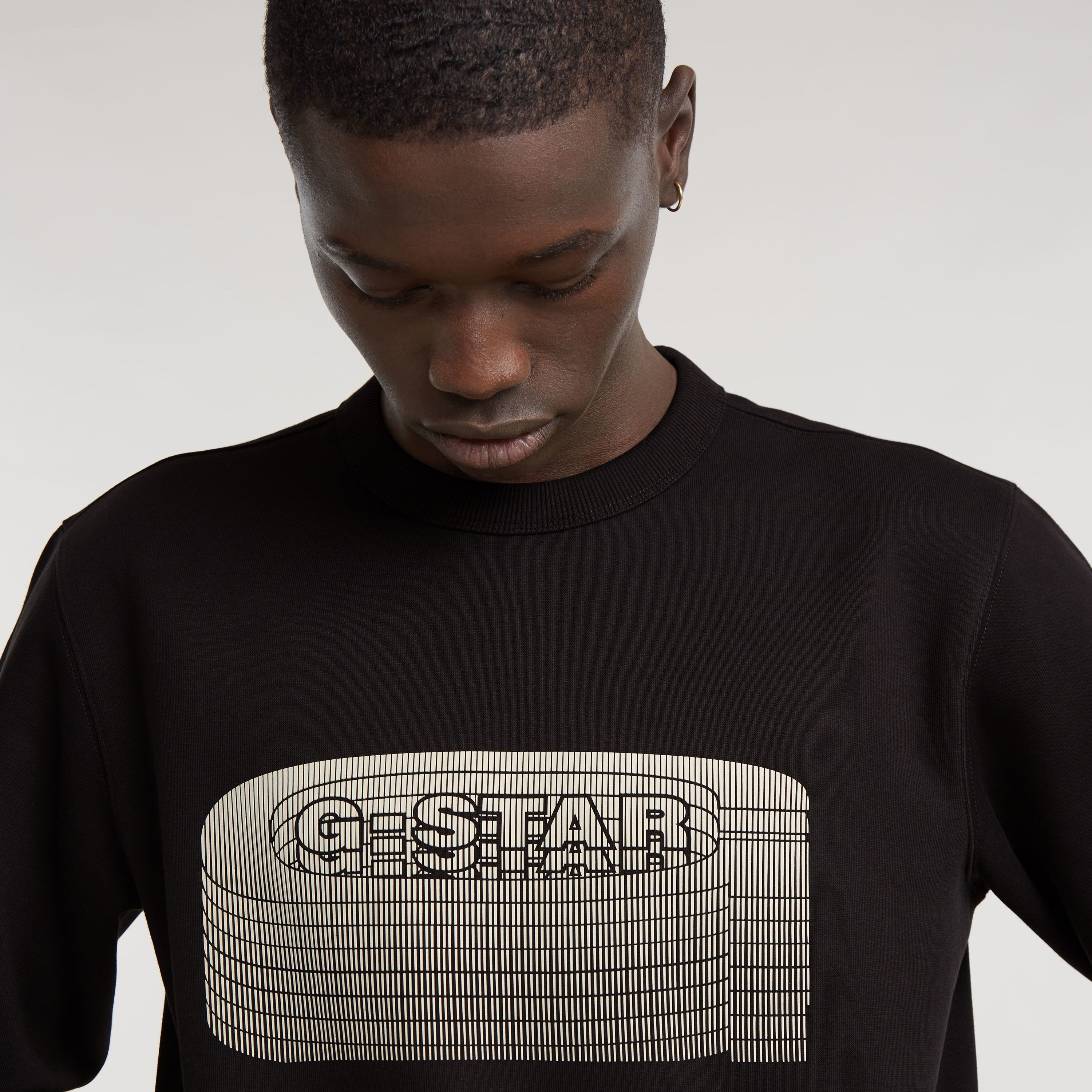 G-Star RAW Sweatshirt Stacked Old Skool Logo R