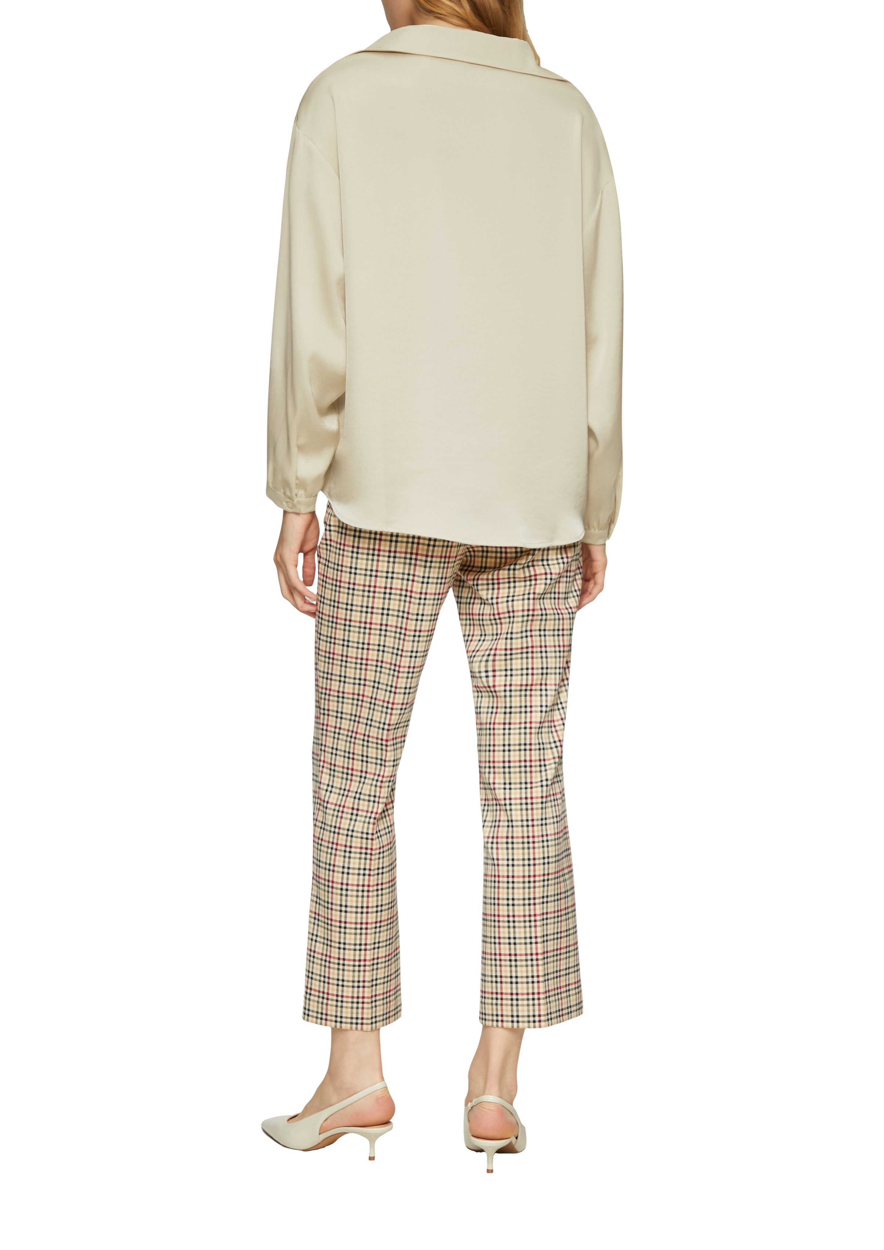s.Oliver Blouse met lange mouwen met overhemdkraag