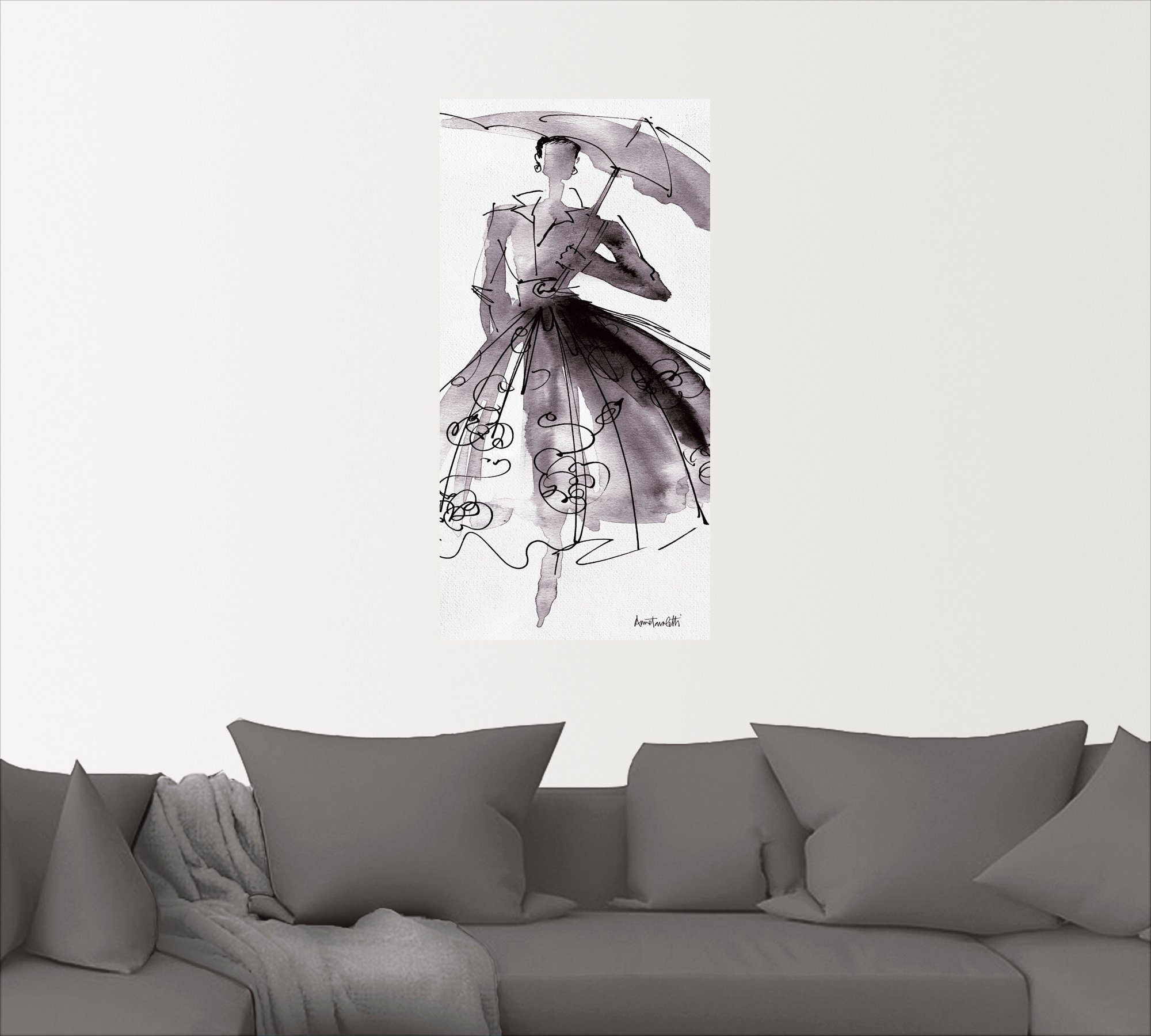 Artland Artprint Mode schetsboek VI als artprint op linnen, poster, muursticker in verschillende maten