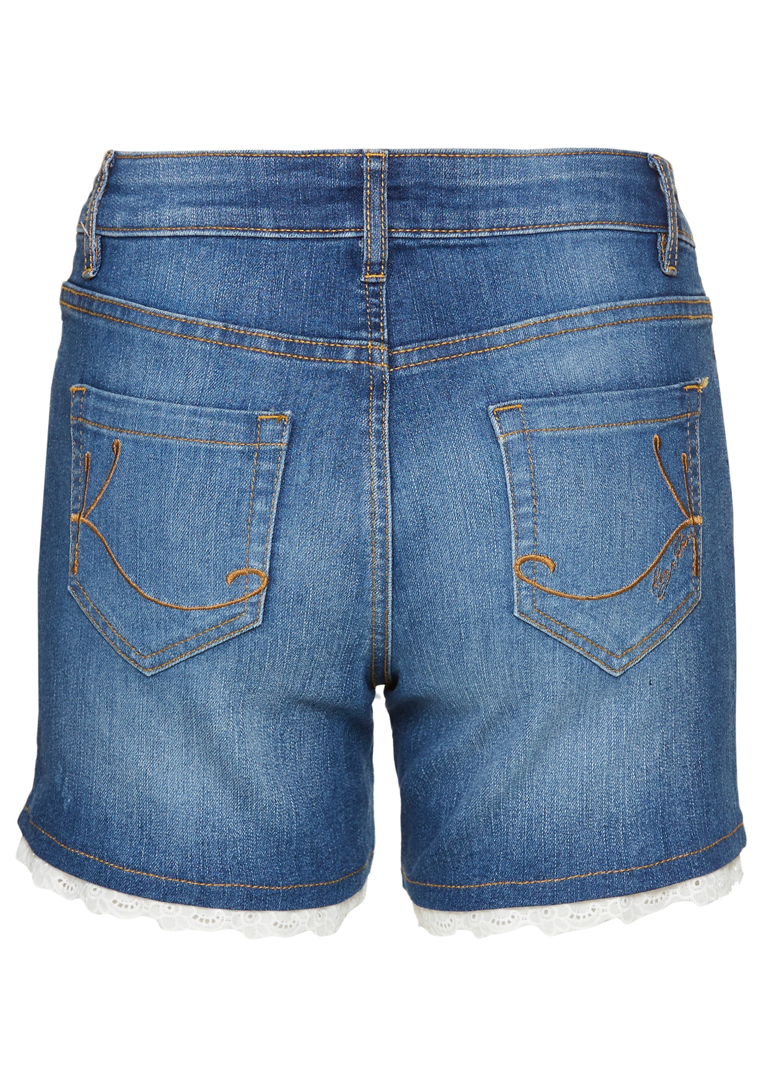 KangaROOS Jeansshort met kant