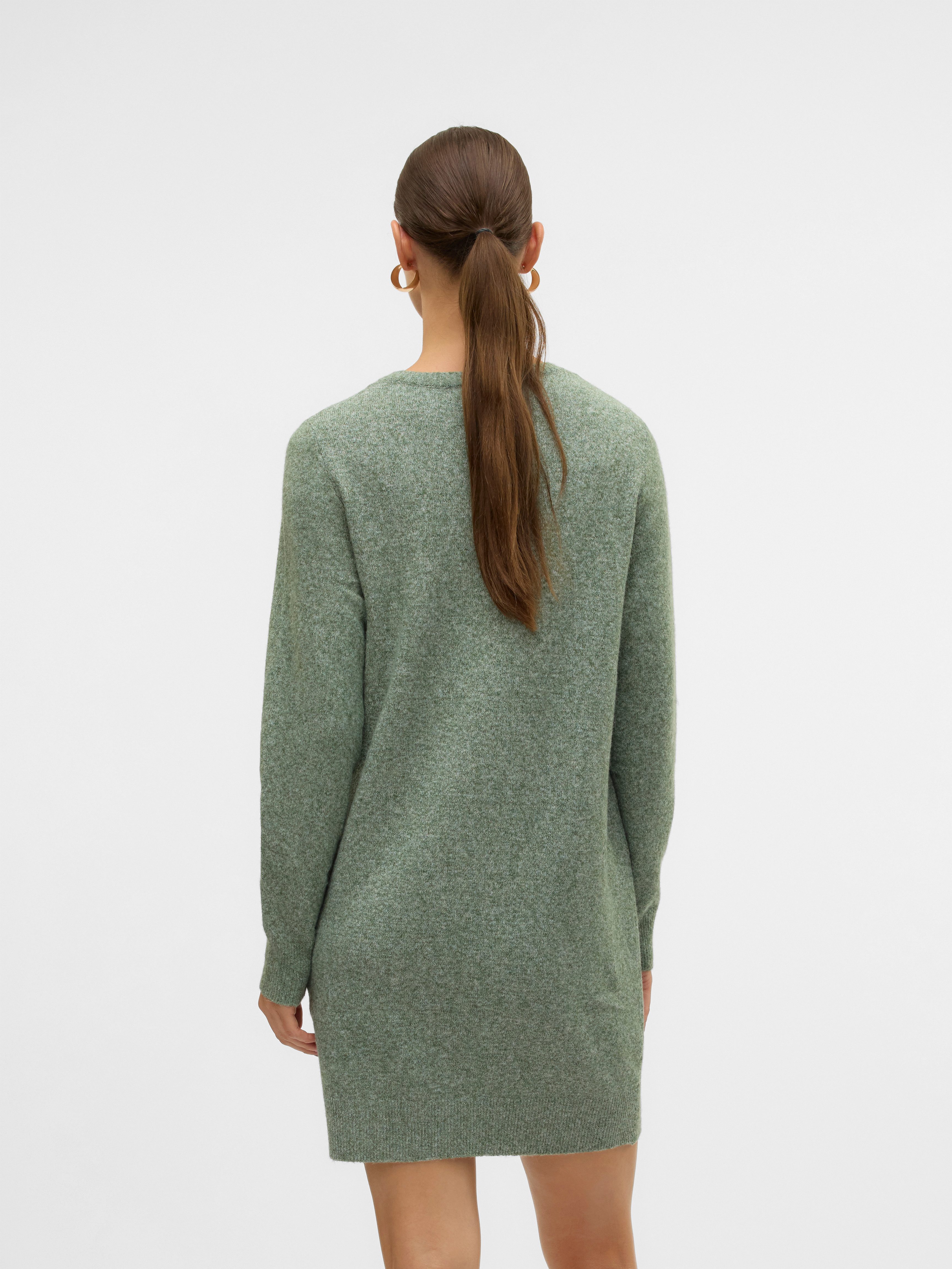 Vero Moda Gebreide jurk VMDOFFY LS O-NECK DRESS GA NOOS