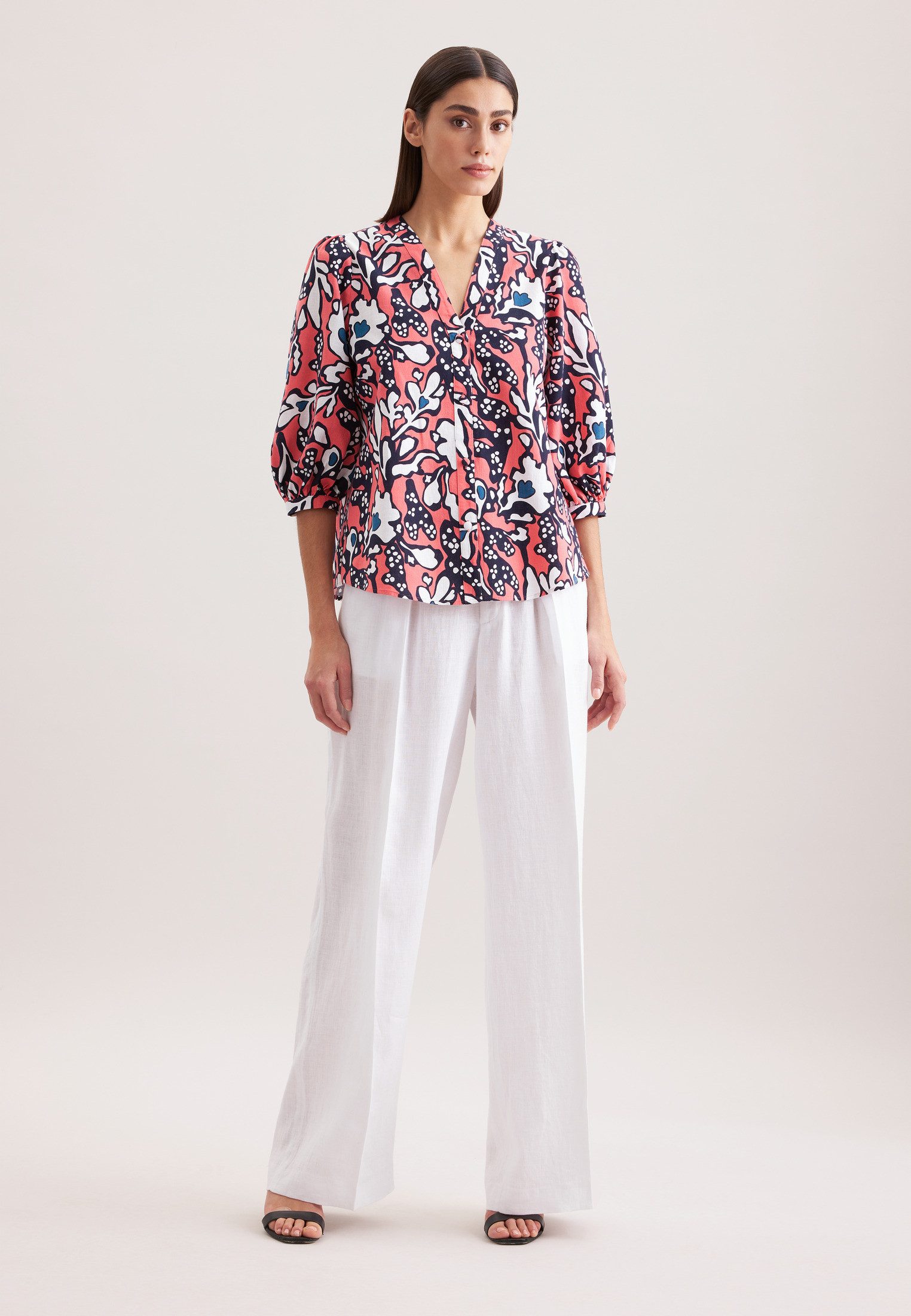 seidensticker Klassieke blouse Zwarte roos
