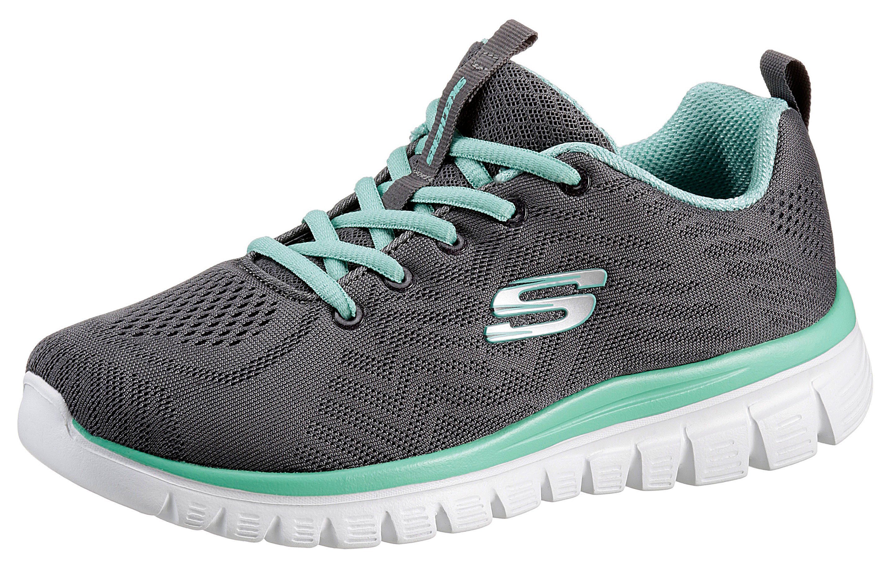 Skechers Sneakers Graceful - Get Connected Vrijetijdsschoen, lage schoen, veterschoen in schoenwijdte G (wijd)