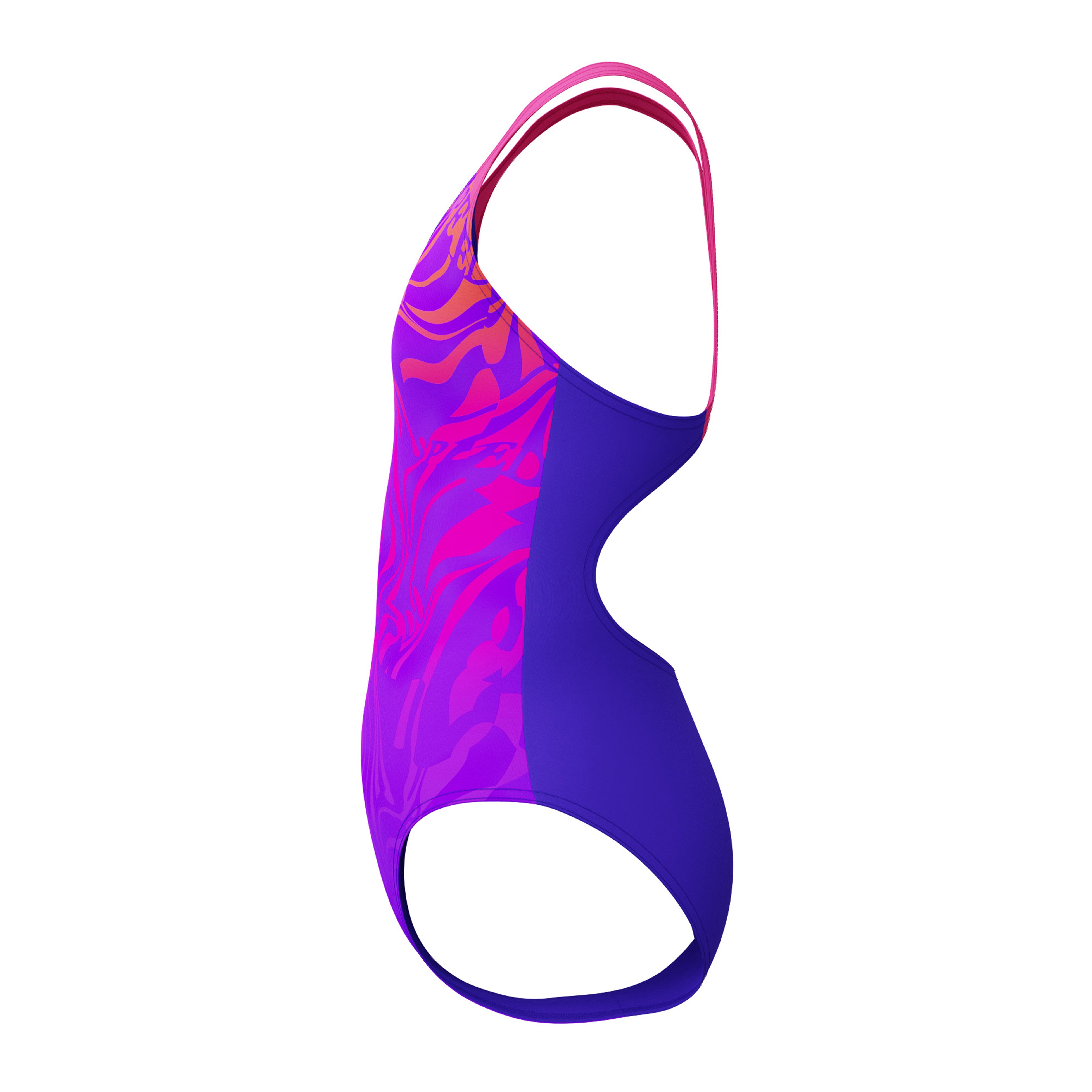 Speedo Badpak Girls digitale plaatsing splashback voor meisjes (1 stuk)