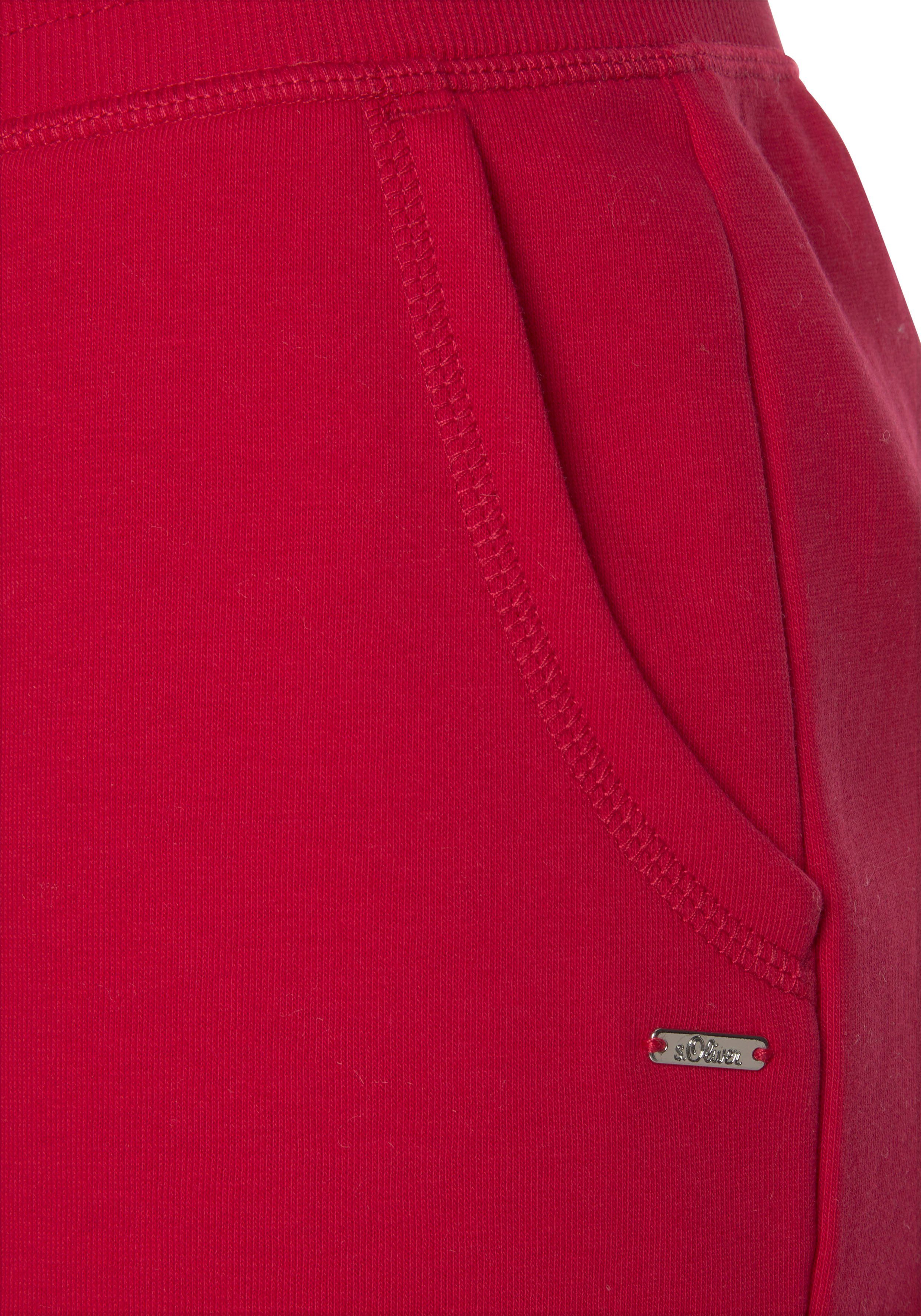s.Oliver RED LABEL Beachwear Relaxshorts met noorse patroon details, loungepak