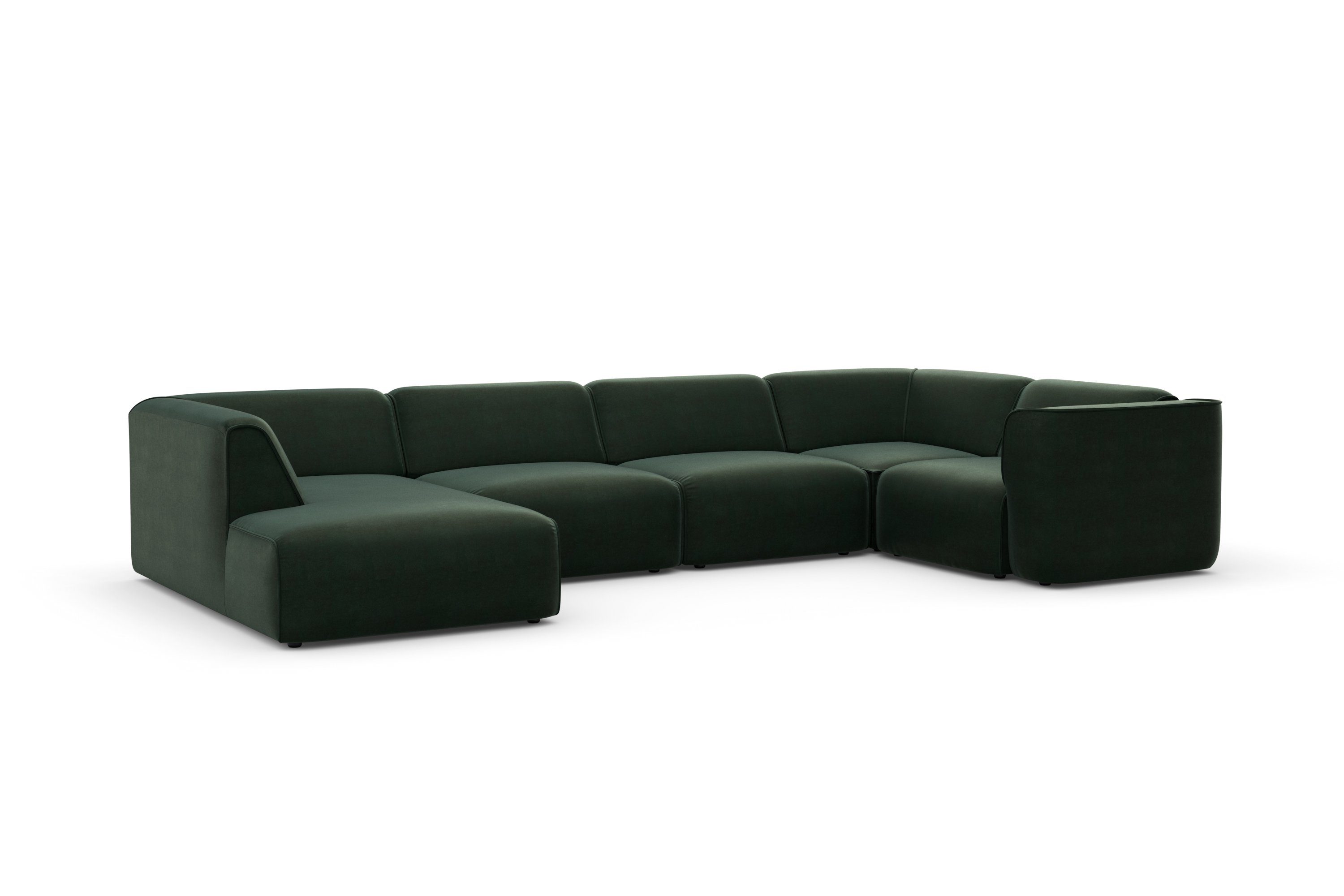 RAUM.ID Zithoek Merid U-vorm, altijd uitbreidbaar met modules, B/D/H: 367/206/70 cm