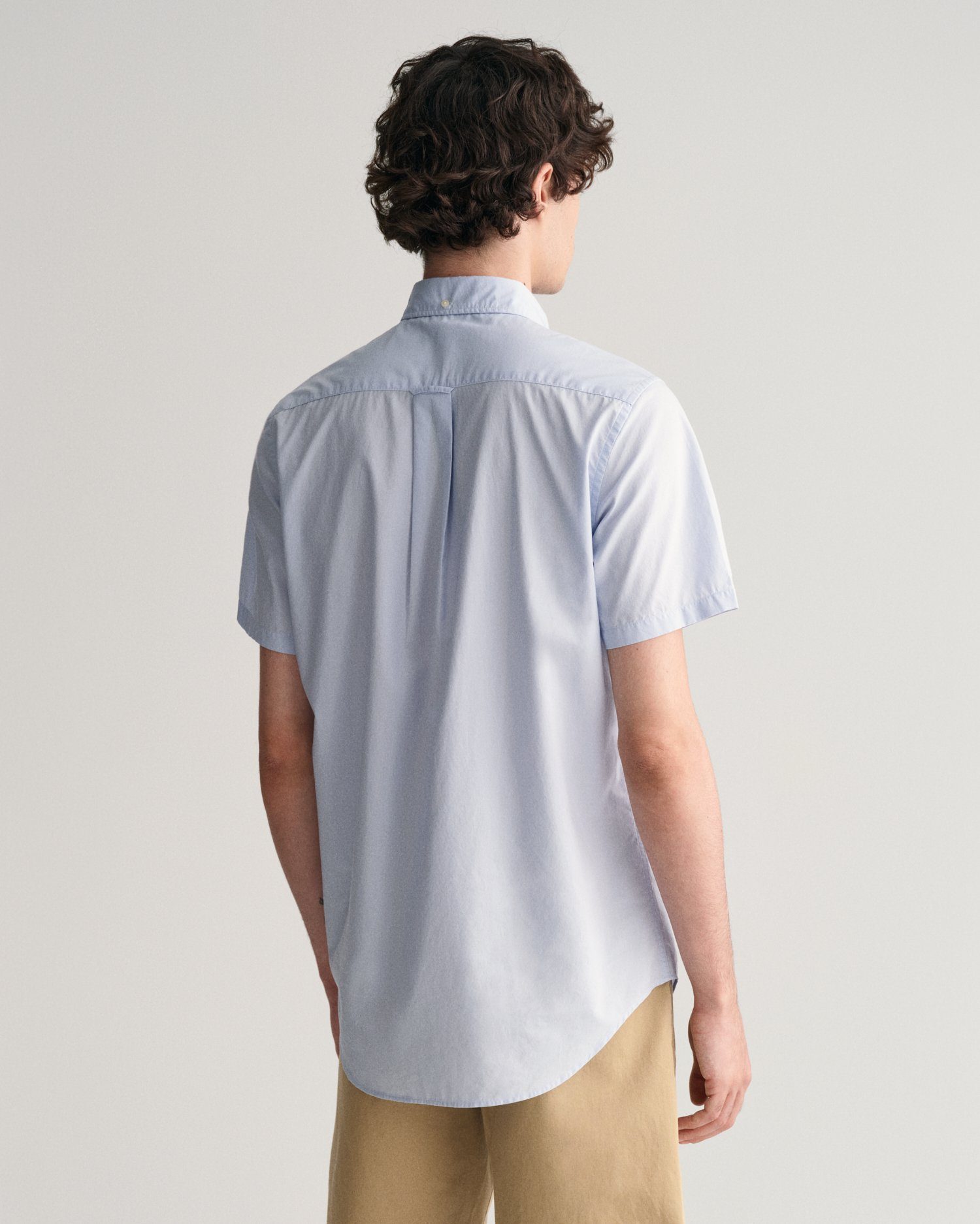 Gant Overhemd met korte mouwen Regular fit poplin overhemd licht slijtvast easy care