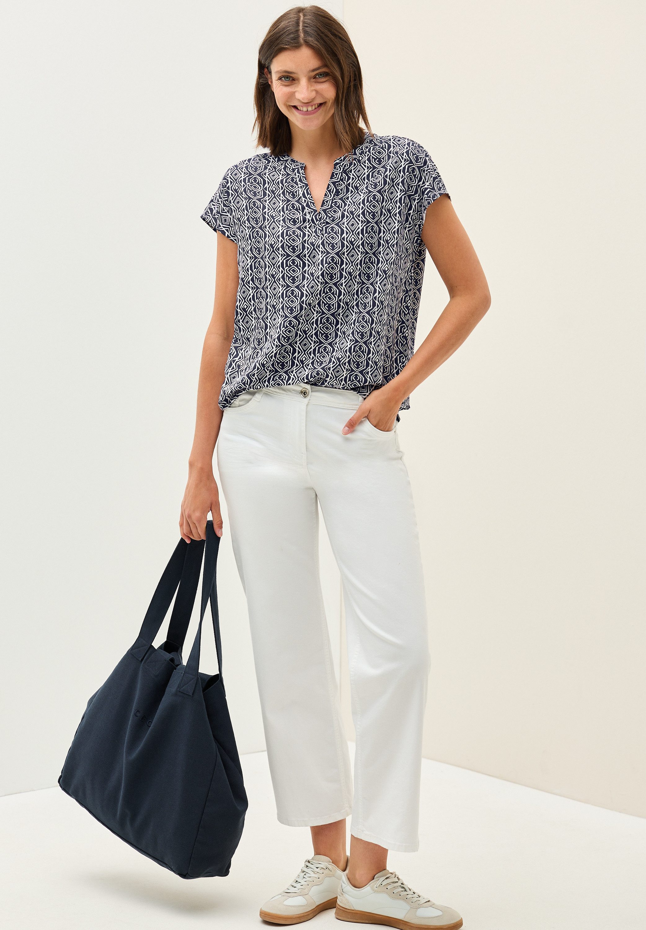 Cecil Blouse met korte mouwen met print all-over
