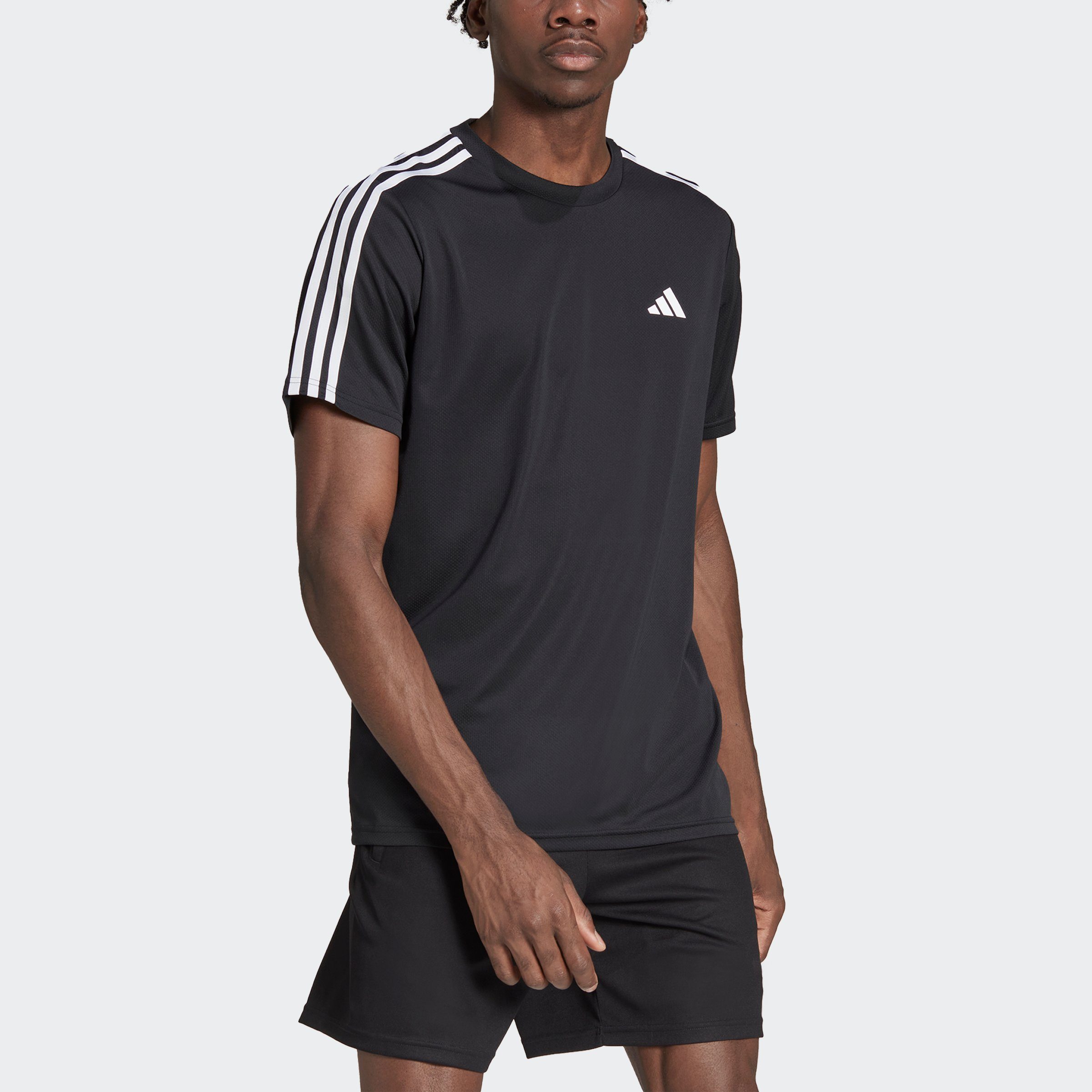 adidas performance t-shirt tr-es base 3s t zwart