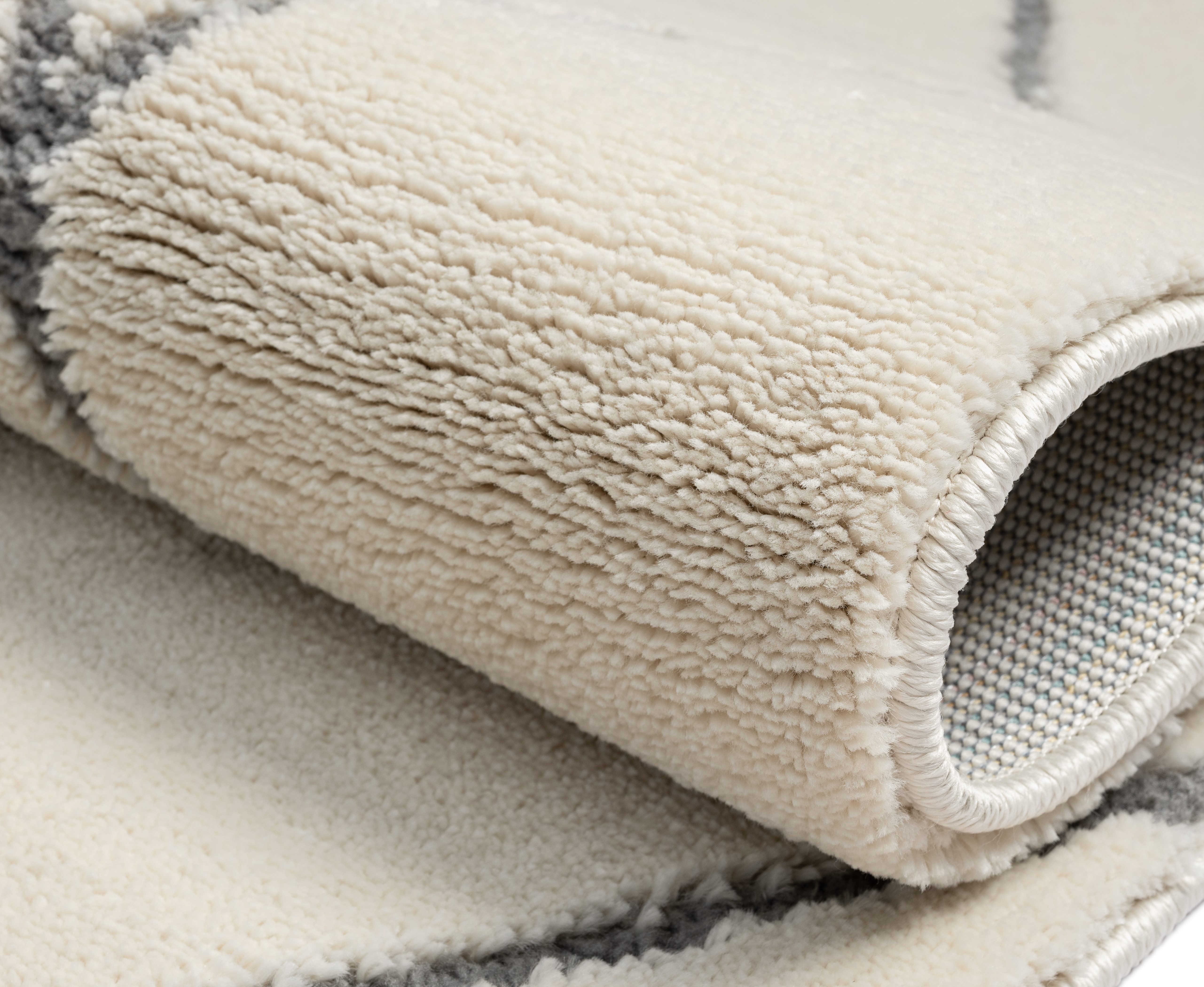 Myflair Möbel & Accessoires Hoogpolig vloerkleed Marokkaans ontwerp voorraadopruiming modern, marokkaans ontwerp, ruitenpatroon, zacht, met franjes