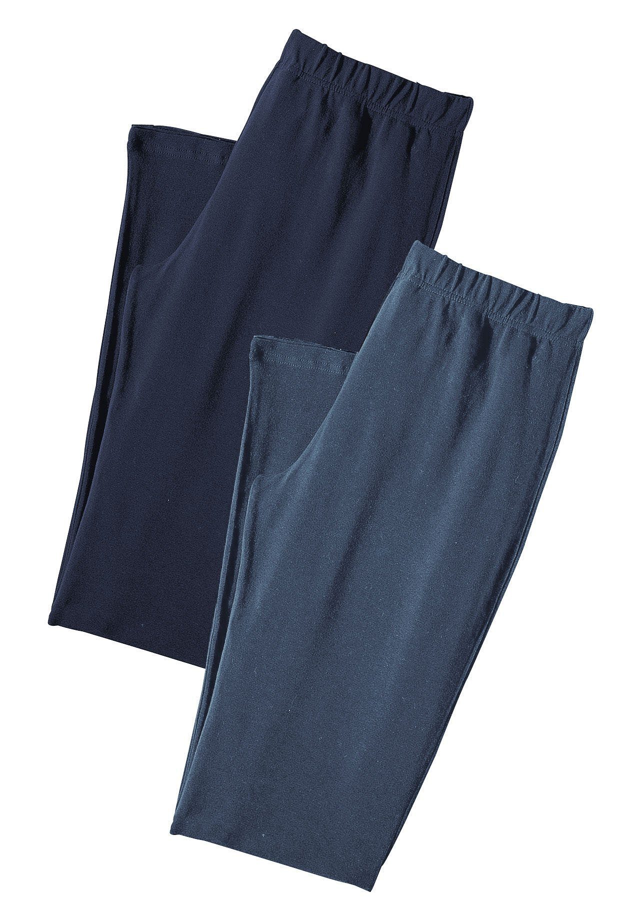 vivance active Capribroek met rubberen tailleband, loungewear (Set van 2)