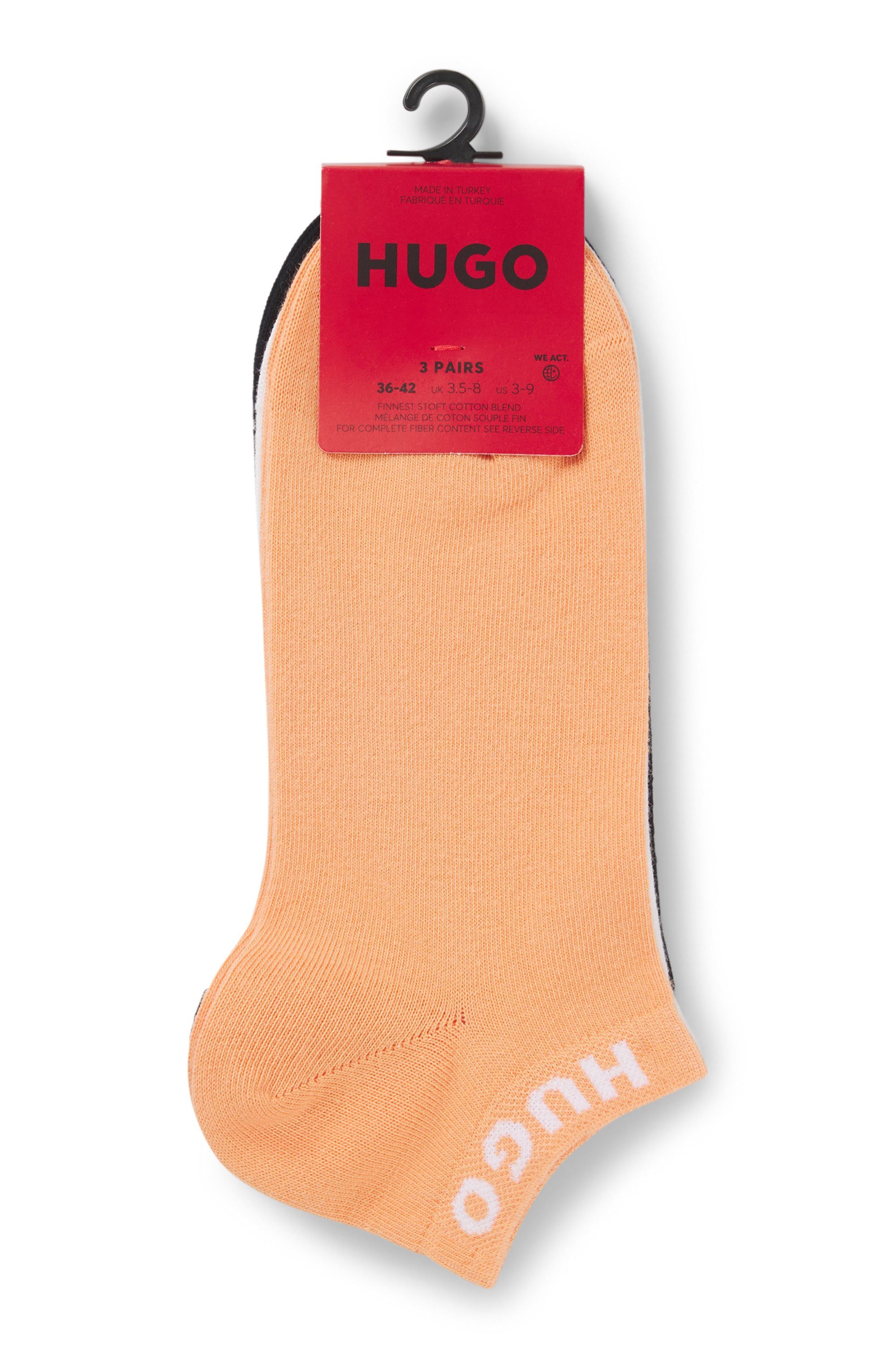 HUGO underwear Sokken 3P AS UNI CC W met contrasterende logo-opdruk (3 paar, Set van 3)