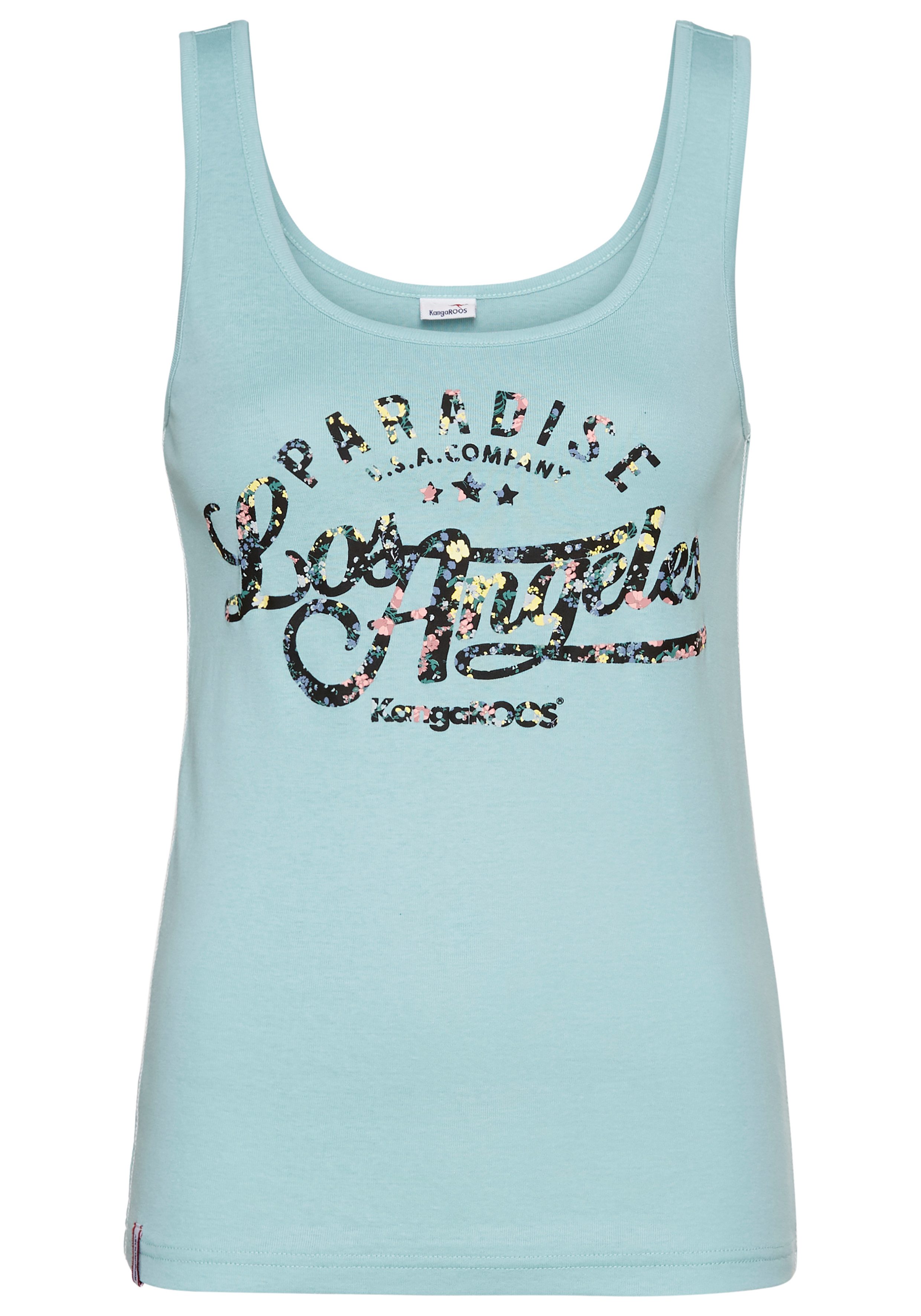 KangaROOS Tanktop met bloemige puff-print