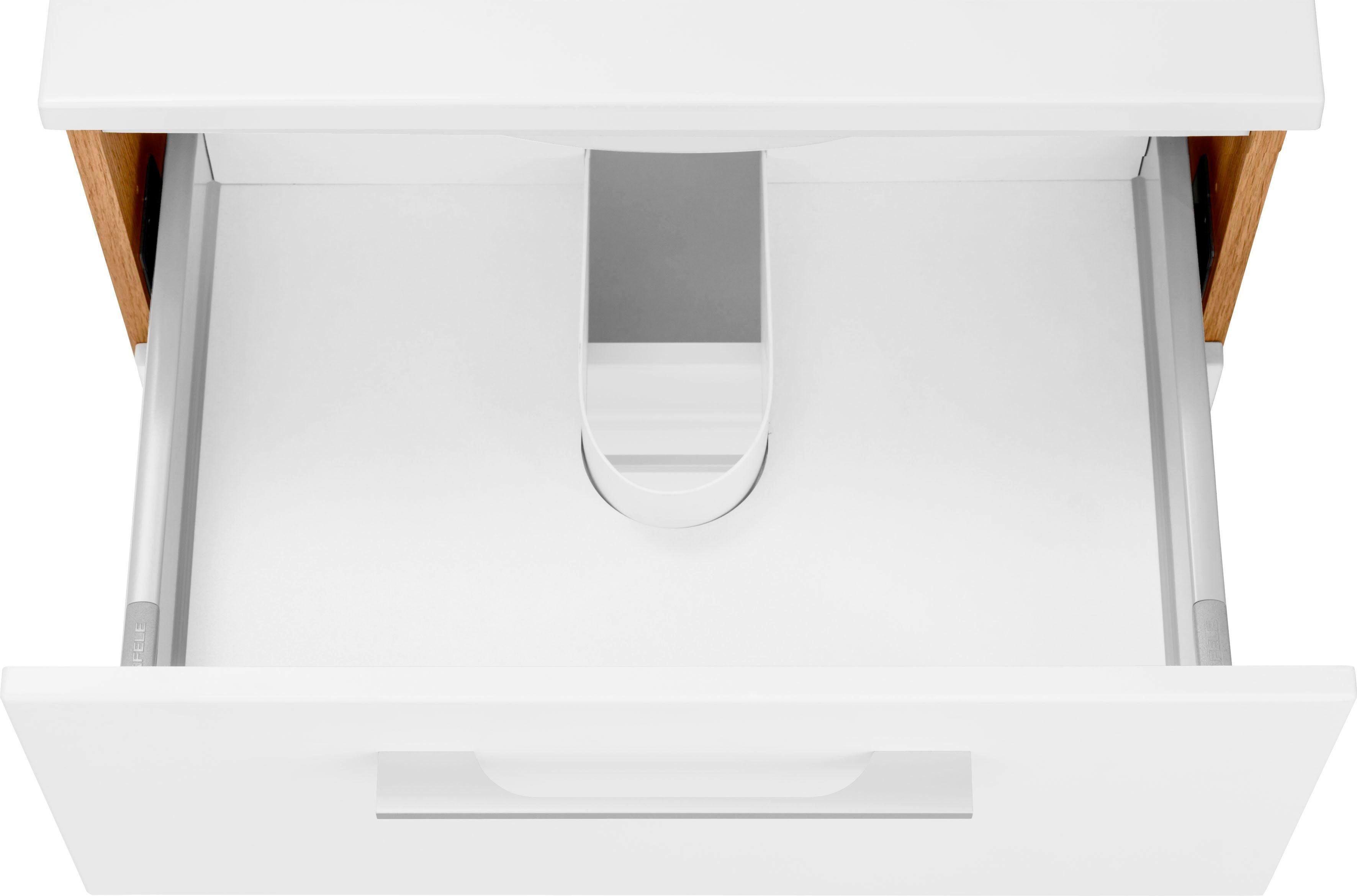 welltime Wastafelonderkast Soria Badkamermeubel, wastafelonderkast inclusief wasbak, breedte 60 cm