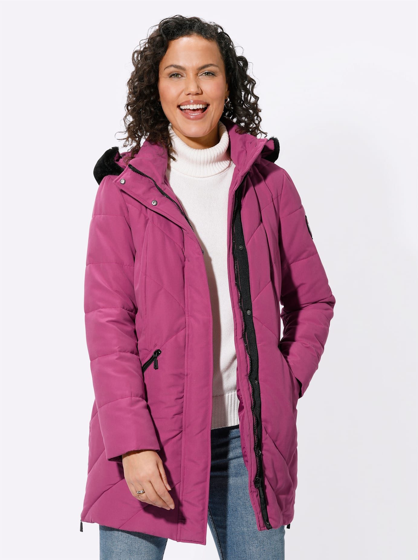 Casual Looks Gewatteerde jas dames gewatteerde jassen maat 48 roze
