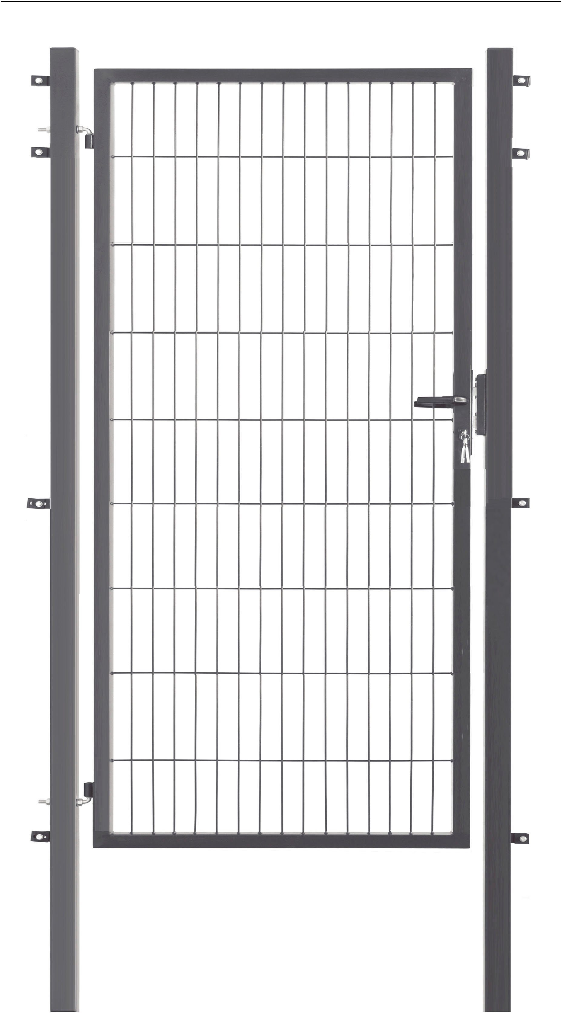 GARDEN 'N' MORE Deur met enkel hek Enkeldeur Excellent 183 cm hoog, antraciet (set) hekken zwart