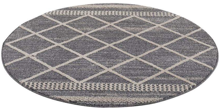Carpet City Vloerkleed Art 2645 Korte pool, ruiten-look, ideaal voor hal & entree