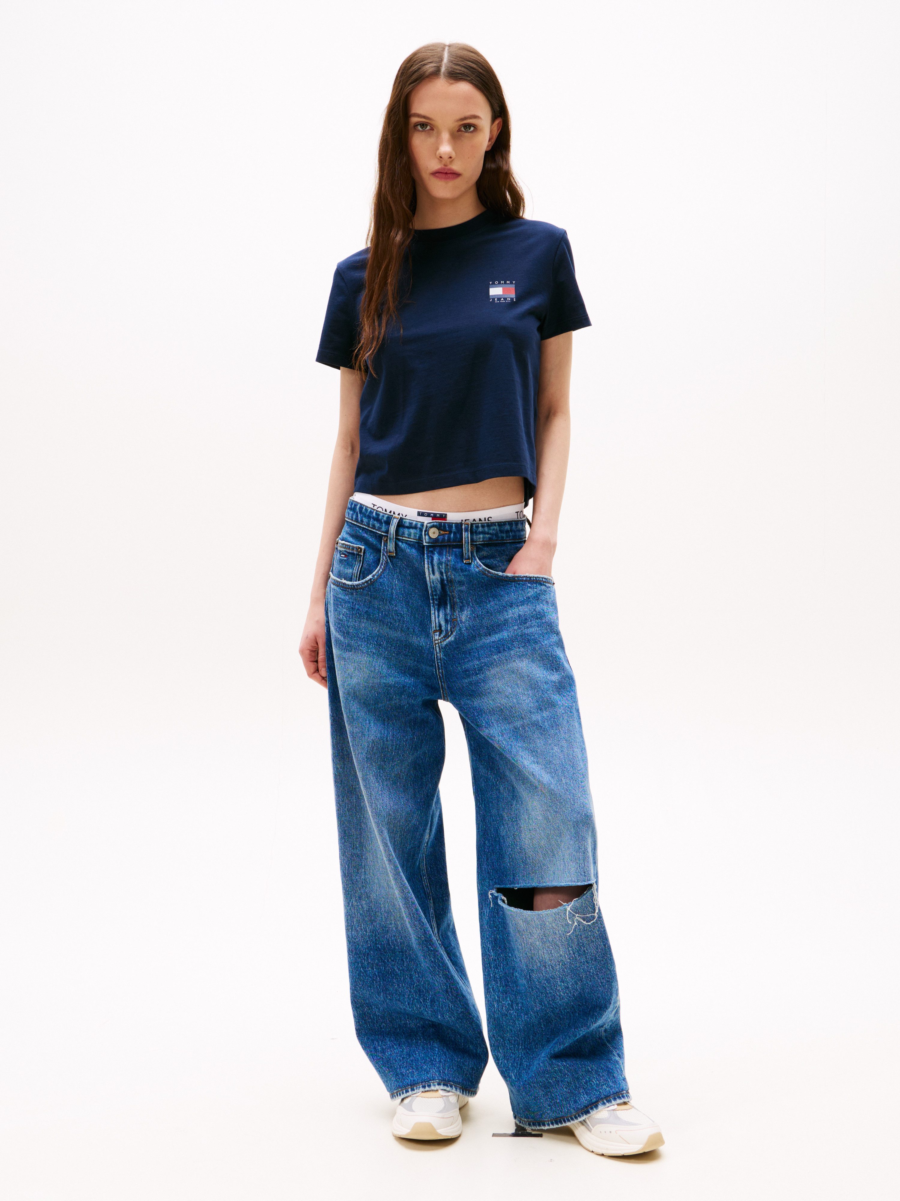 TOMMY JEANS Shirt met korte mouwen TJW REG SH TOMMY US FLAG SS TEE
