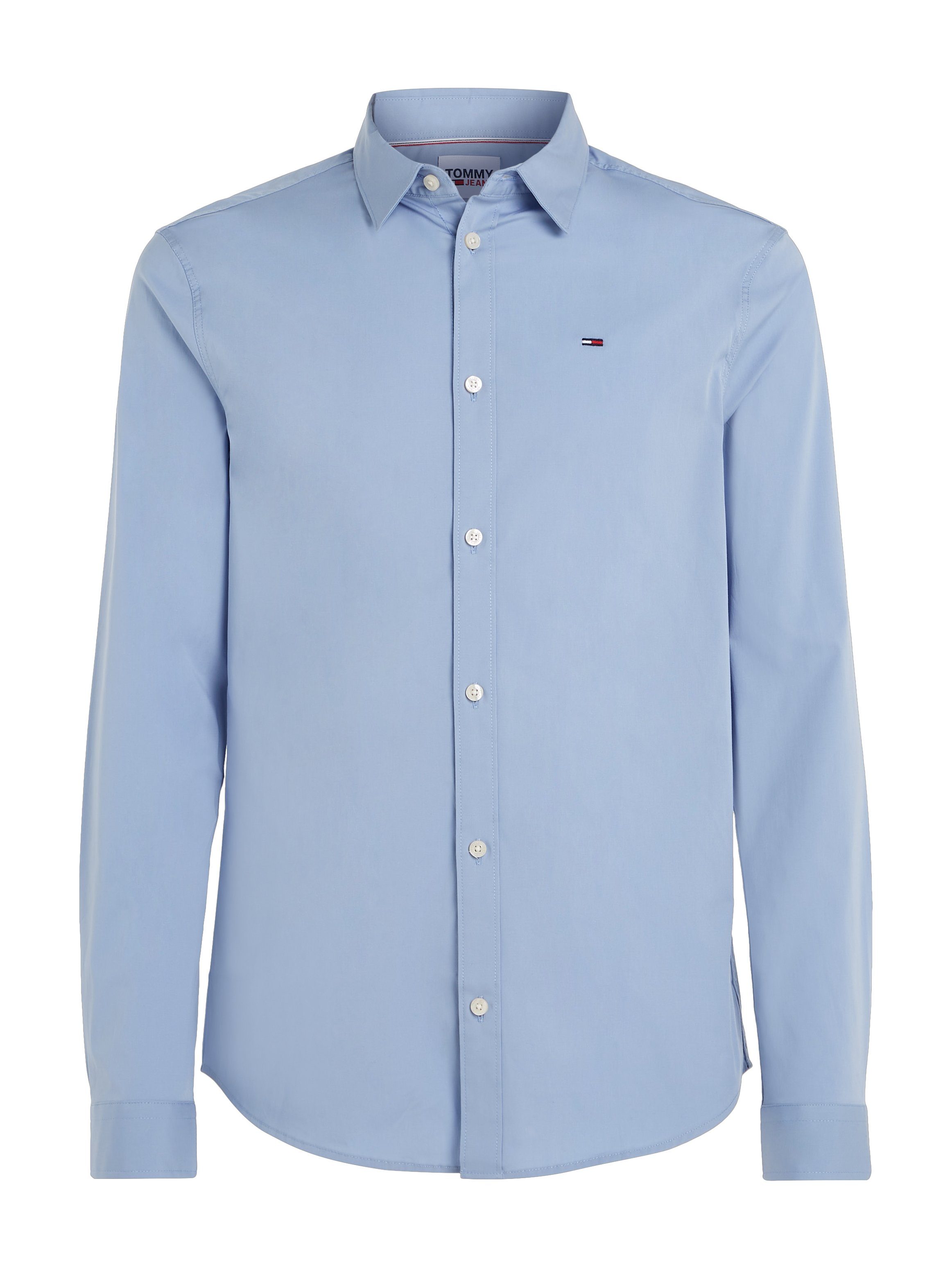 TOMMY JEANS Overhemd met lange mouwen Sabim Stretch Hemd Shirt Stretch shirt, premium, slim fit, met elastaan