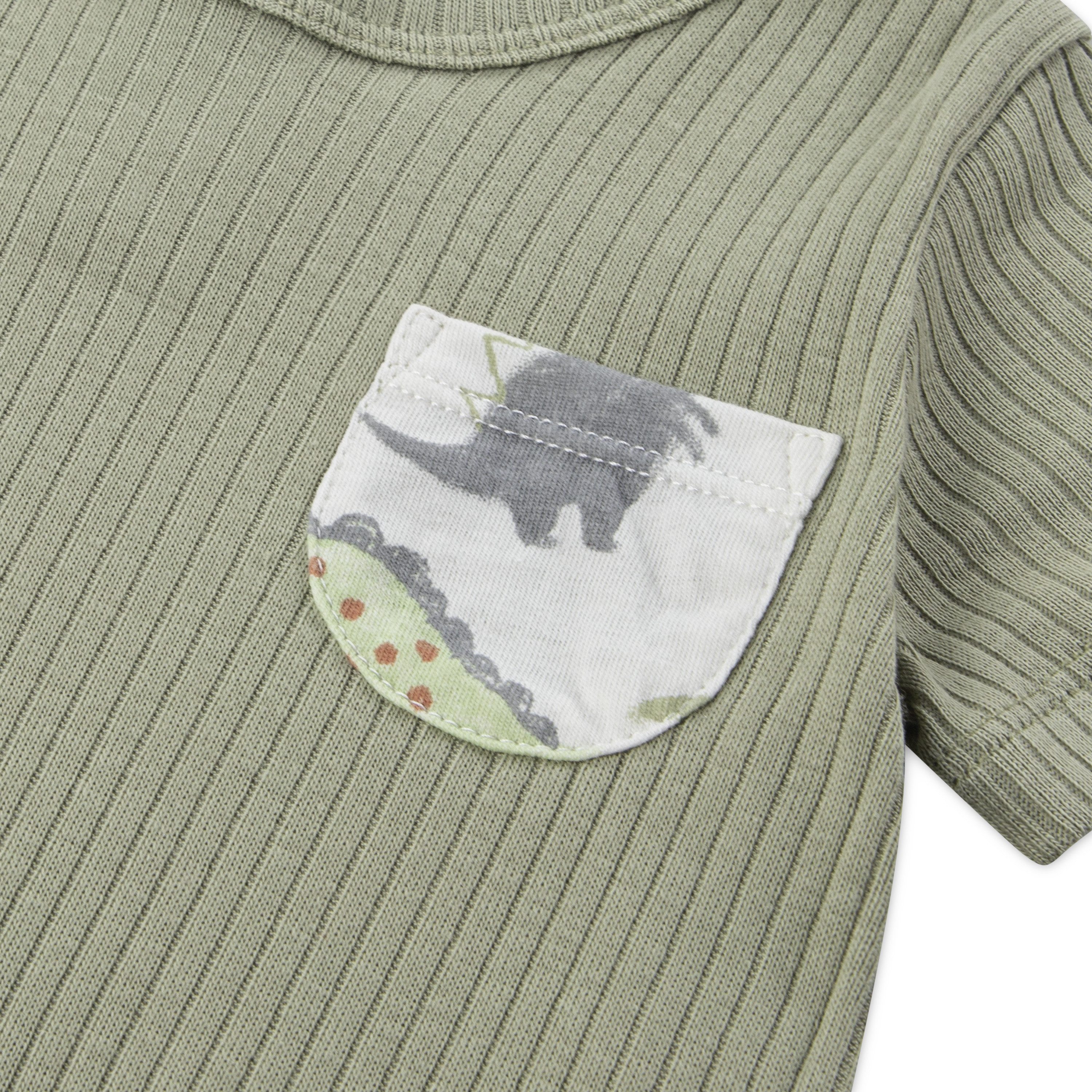 Starterset met dinosaurierprint (set, 2-delig)