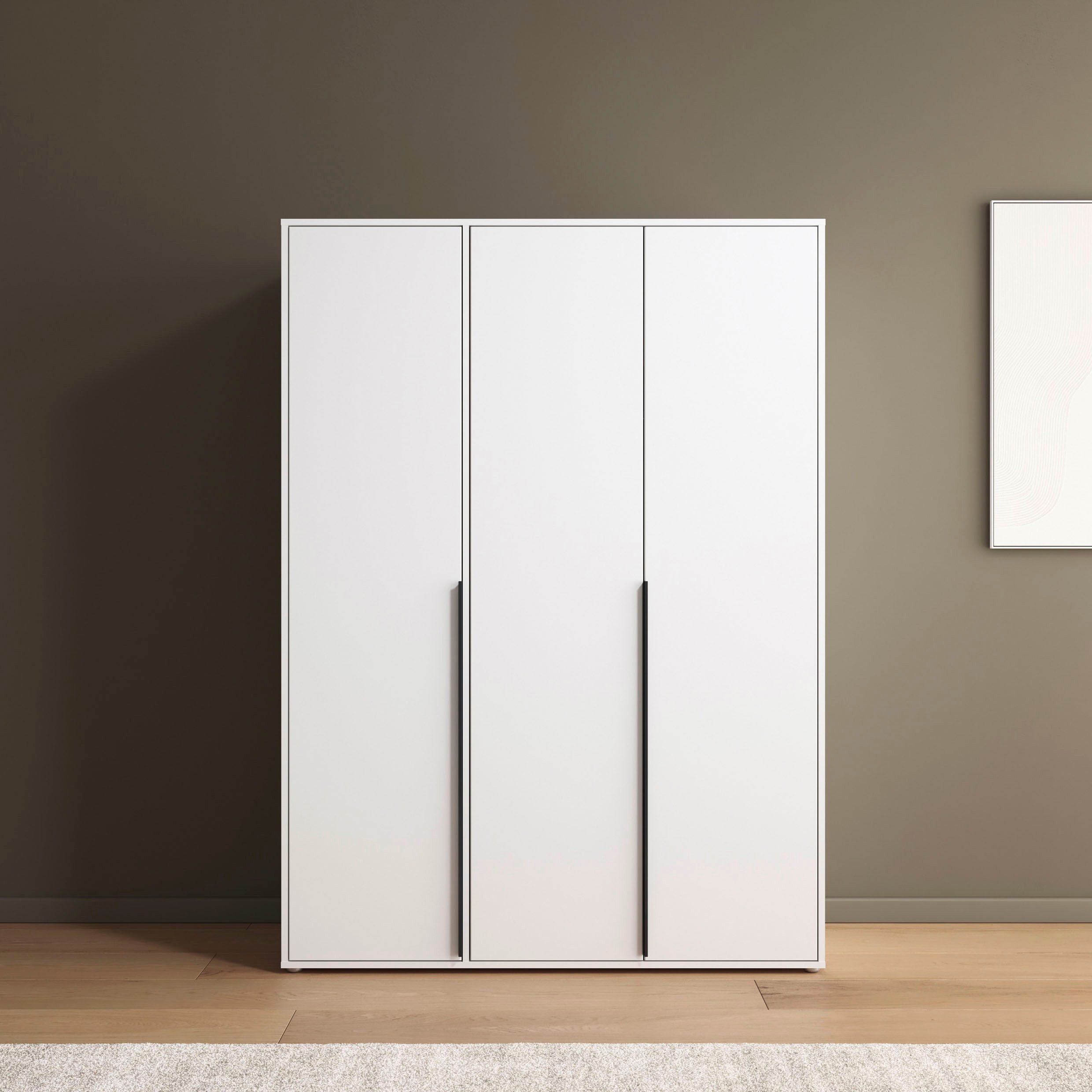 rauch Draaideurkast Kledingkast Kast Garderobe Wasmand NAGATA veel Opbergruimte met moderne stanggrepen in grijs metallic topseller made in germany