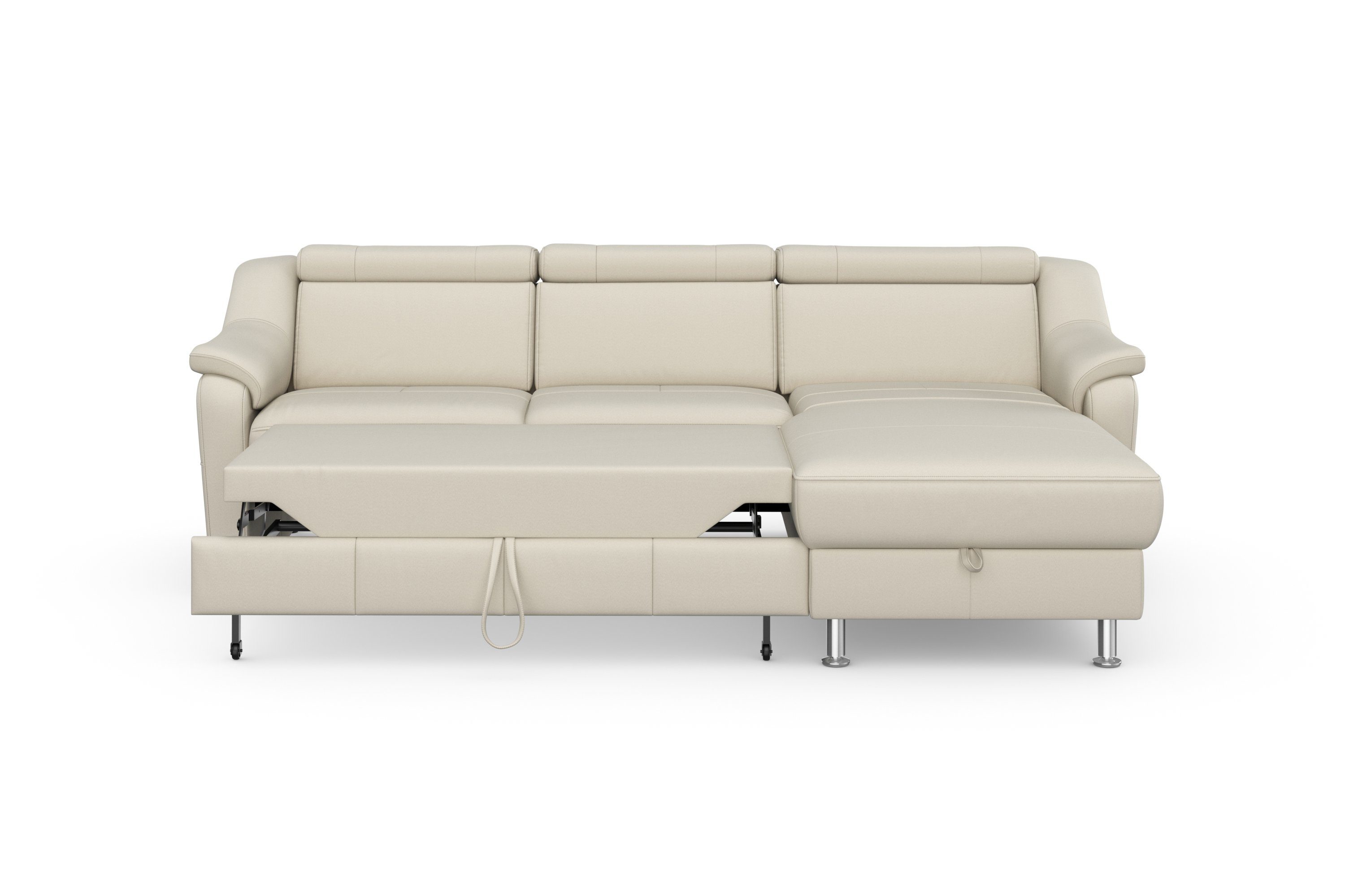 sit&more Hoekbank Freetown L-vorm met verstelbare hoofdsteun en comfortabele binnenvering