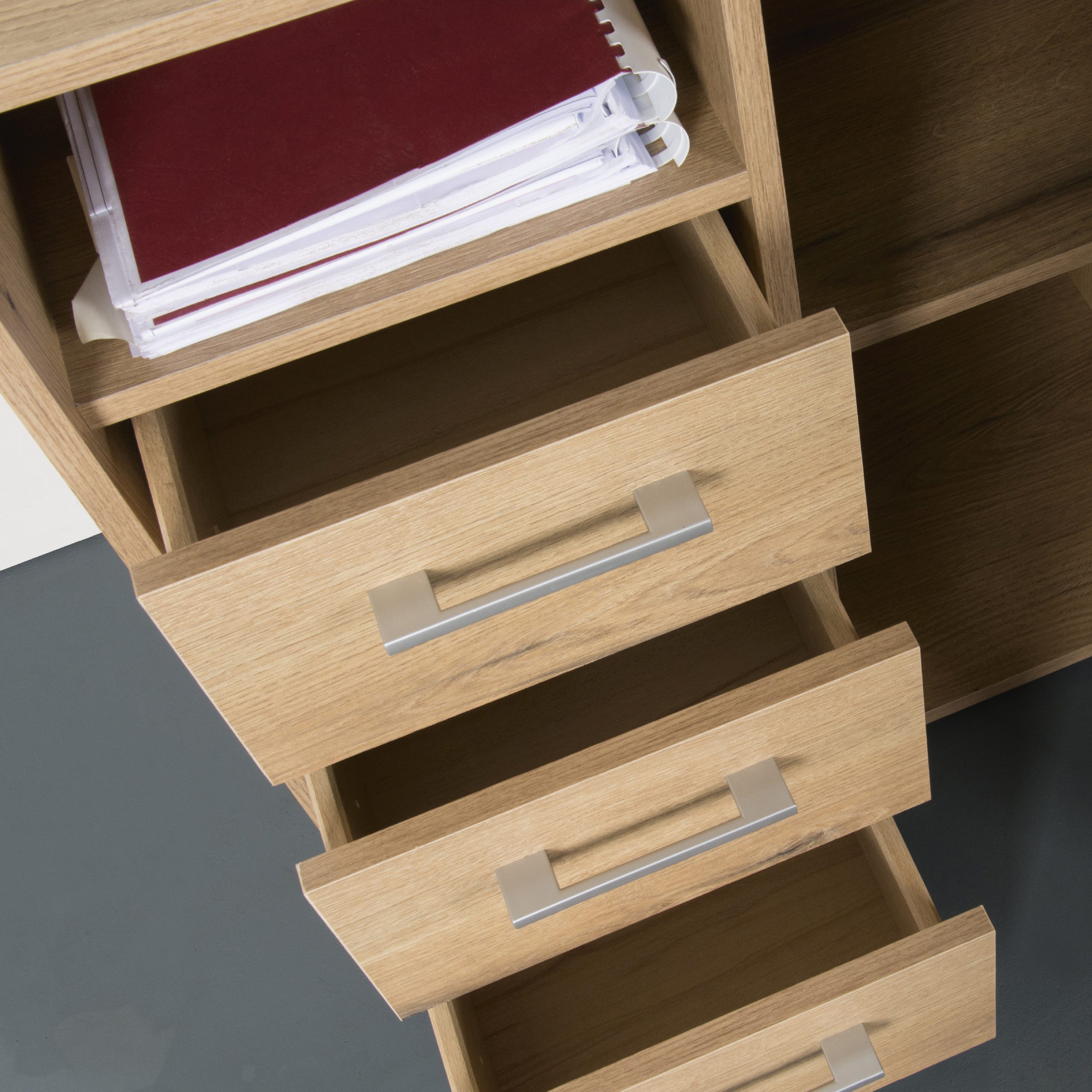 VOGL Möbelfabrik Bureau draaibaar tafelblad, ruimtebesparend, made in germany