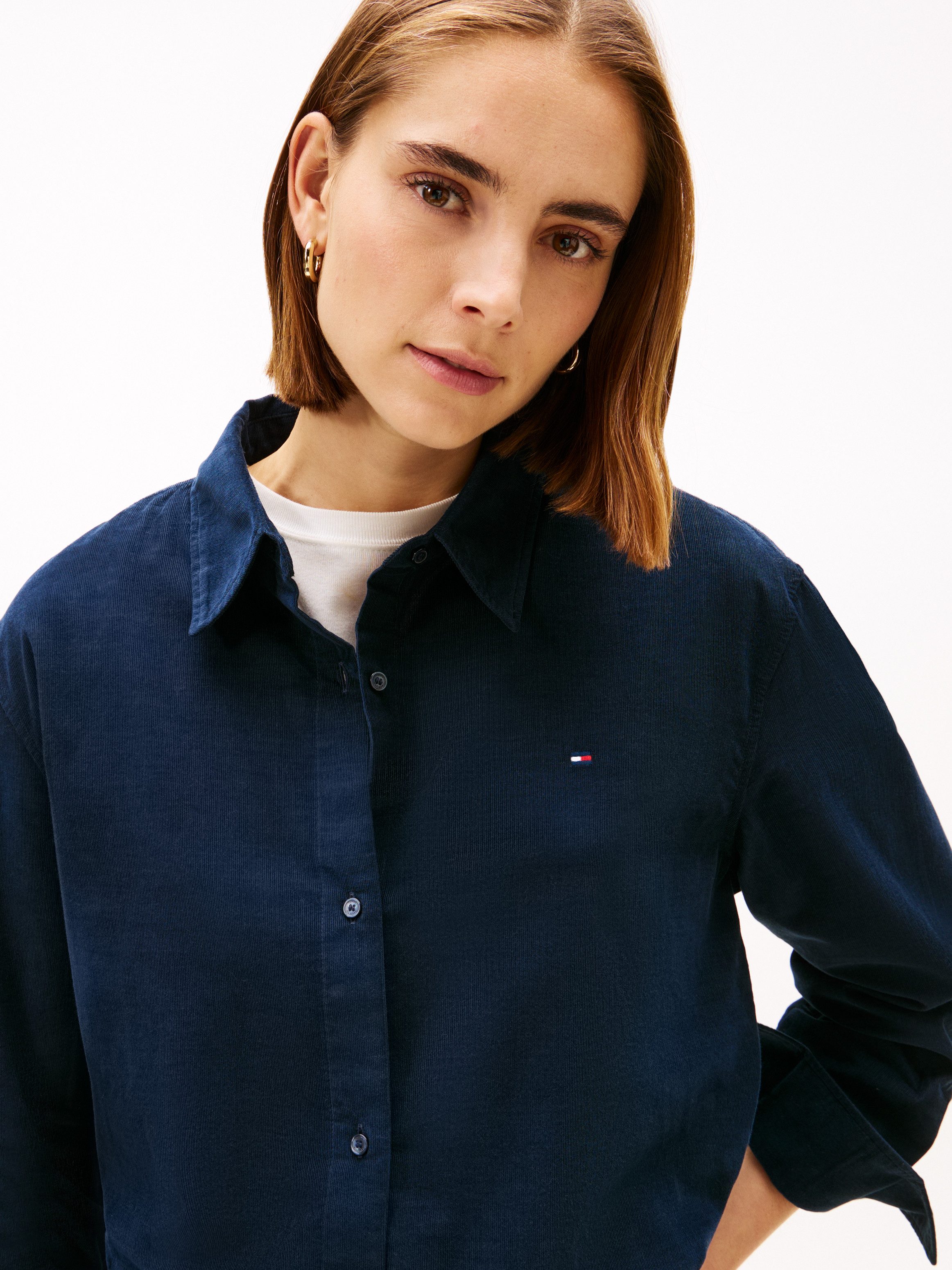 Tommy Hilfiger Shirtblouse CORDUROY RELAXED SHIRT